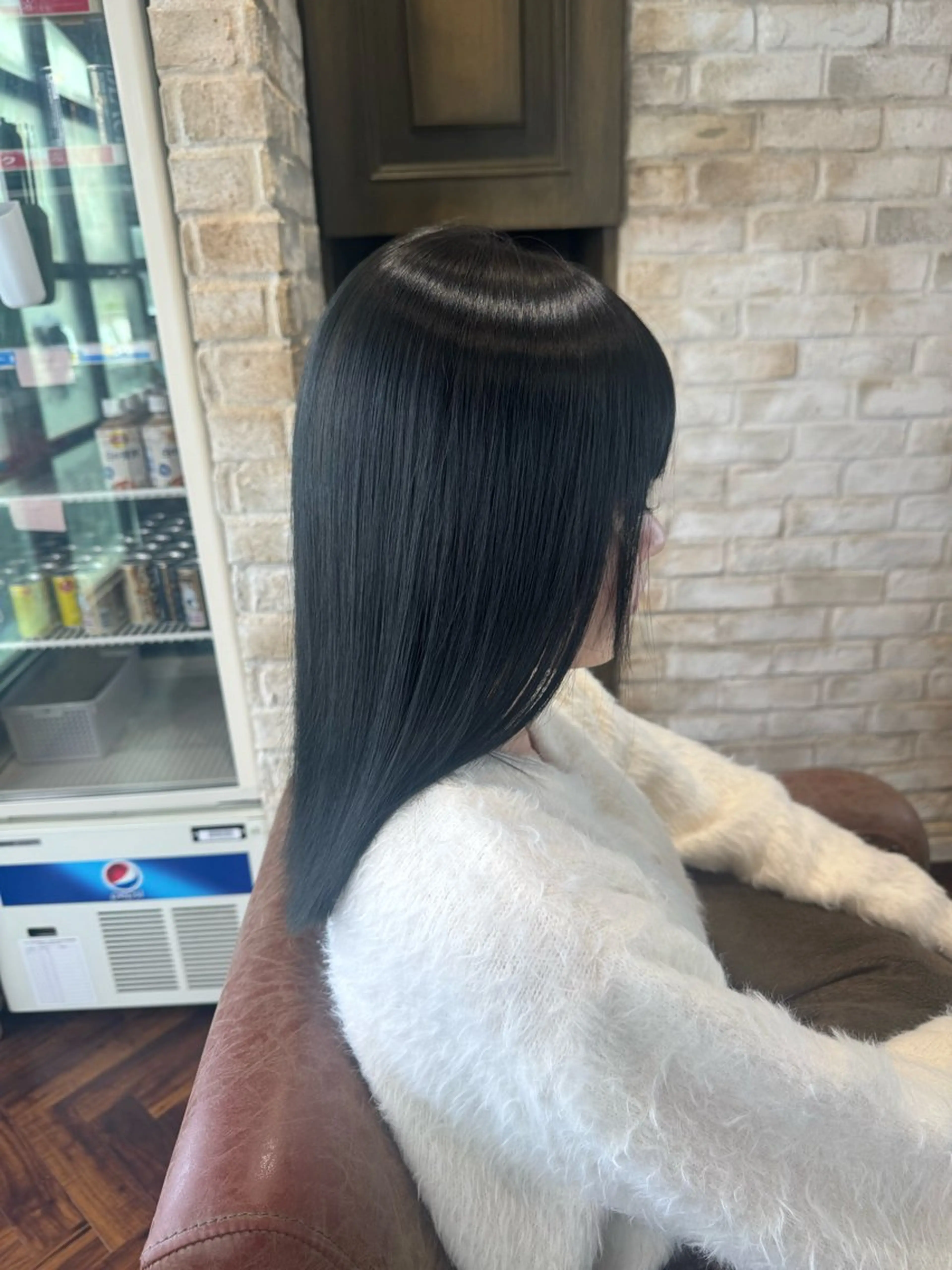 セミロング カット 縮毛矯正 Y U K Iのヘアスタイル