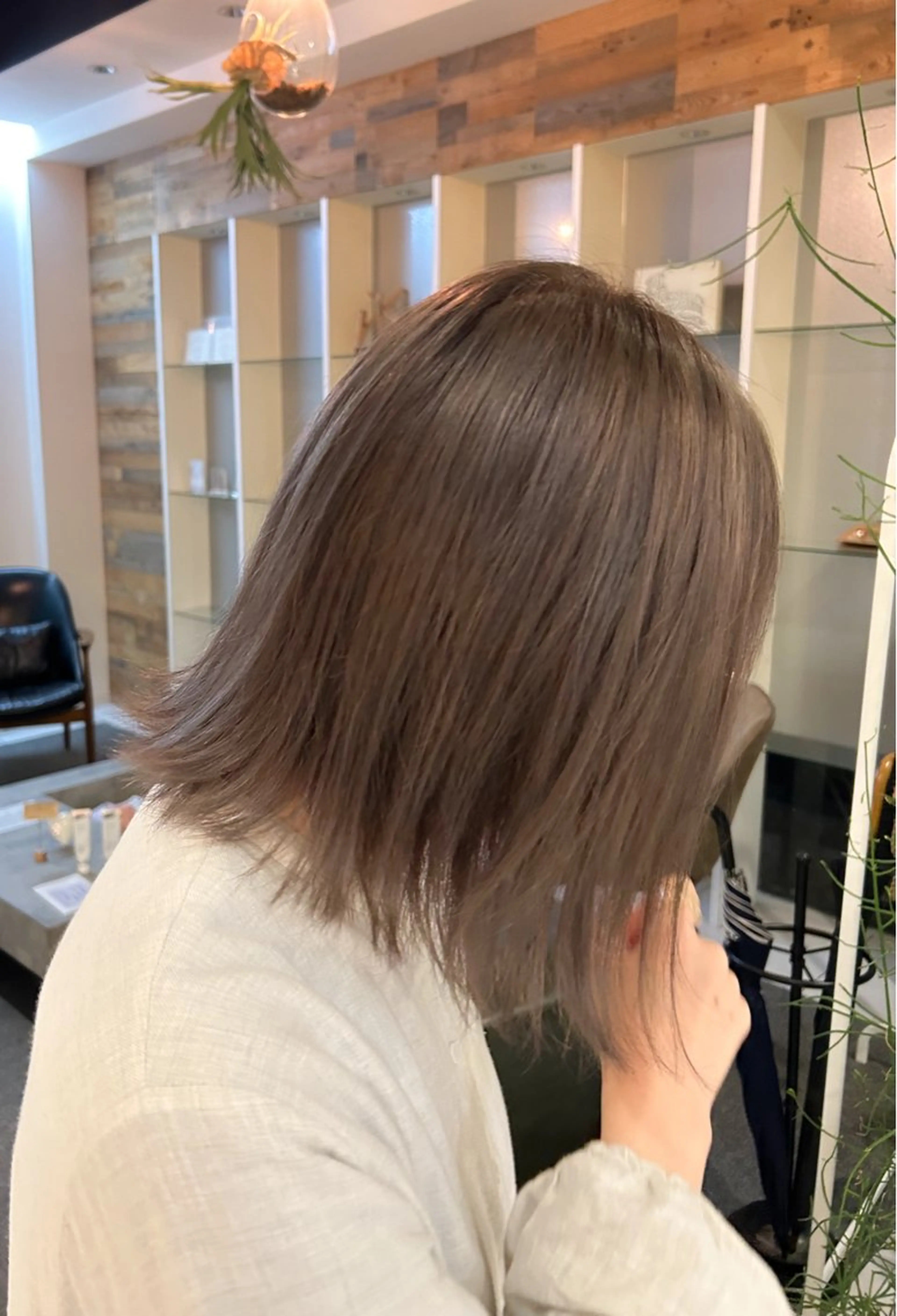 ミディアム カラー ヘアカラー トリートメント 髪質改善/ストレート パーマ長久手/ひかるのヘアスタイル