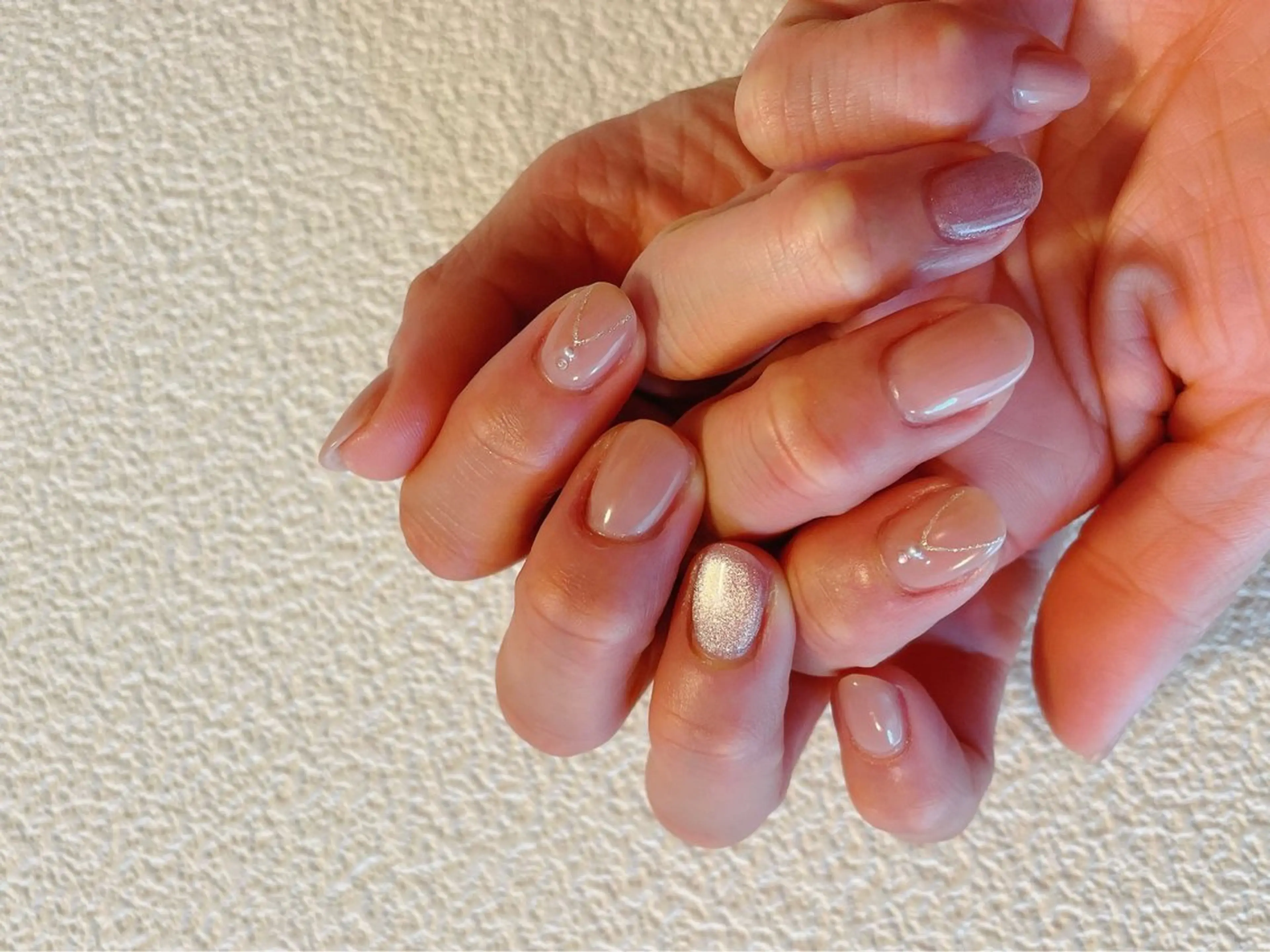 ネイル ジェルネイル 韓国ネイル マグネットネイル メンズネイル パラジェル kiki nail たまプラーザのネイルデザイン