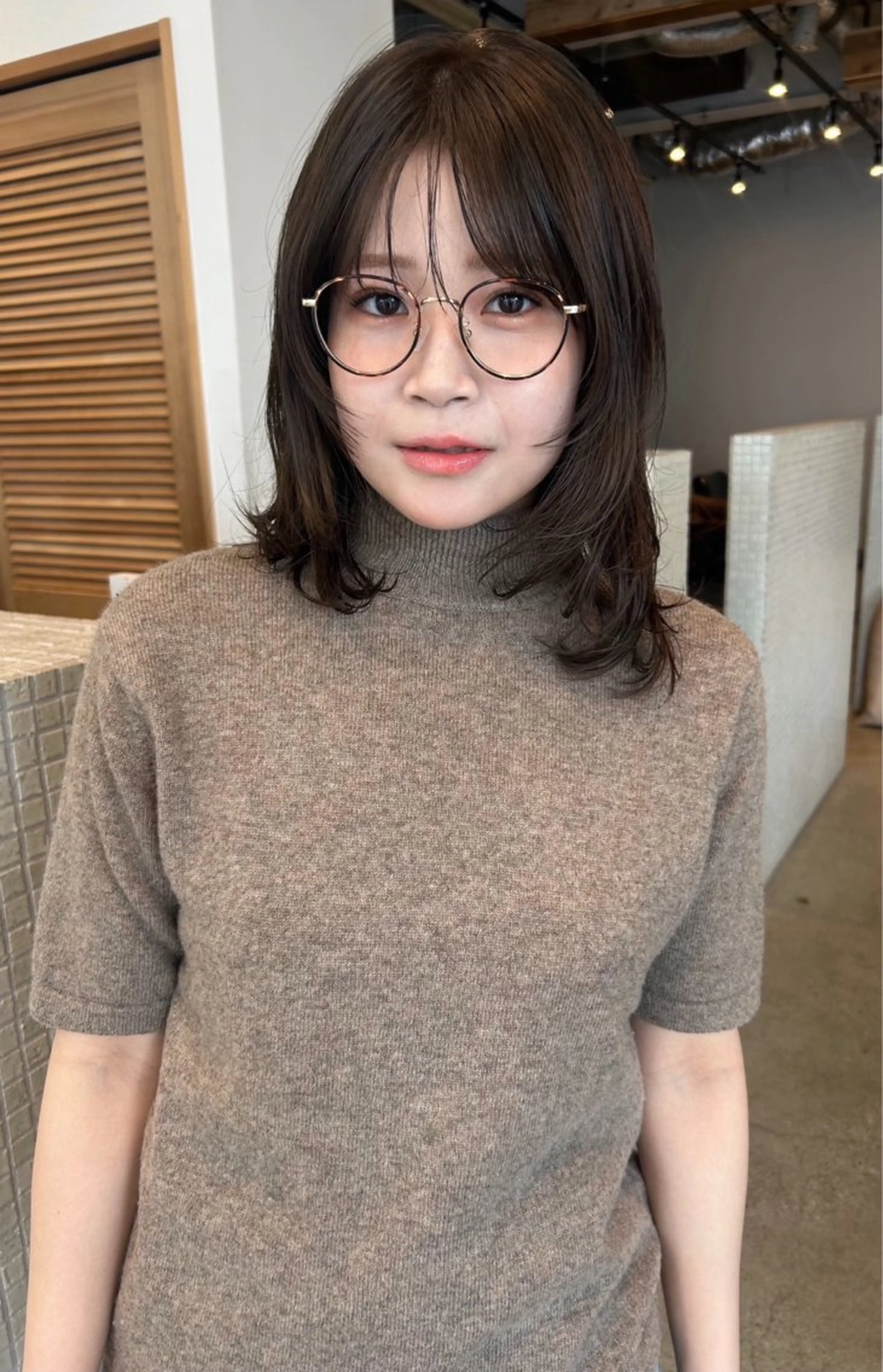 ミディアム ミディアムレイヤー レイヤーカット 無料カットモデル募集 / 涼 乃のヘアスタイル