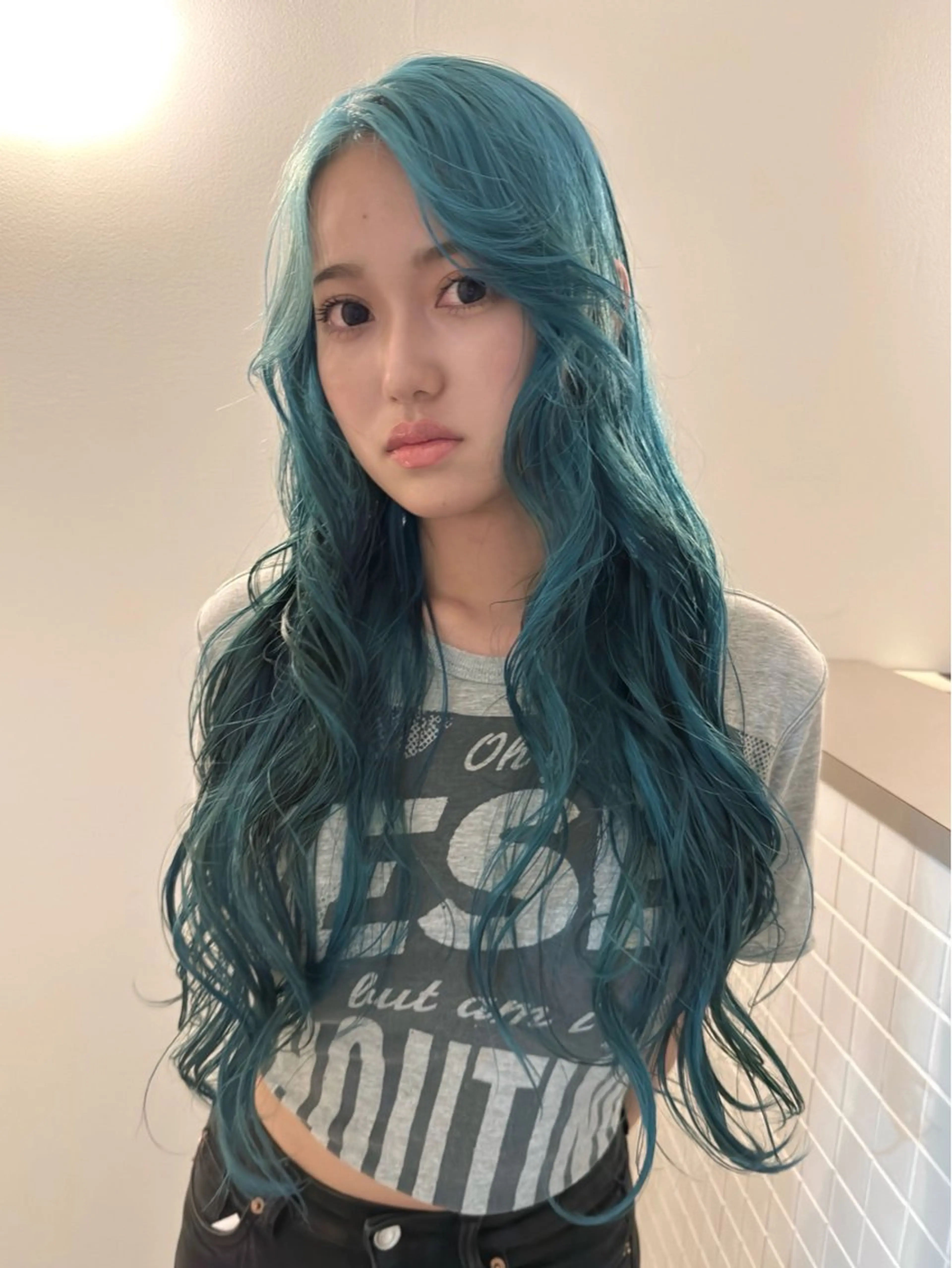 ロング カラー ハイトーンカラー 似合わせカット カット ヘアカラー トリートメント Kaito🐶/ デザイン/レイヤーのヘアスタイル