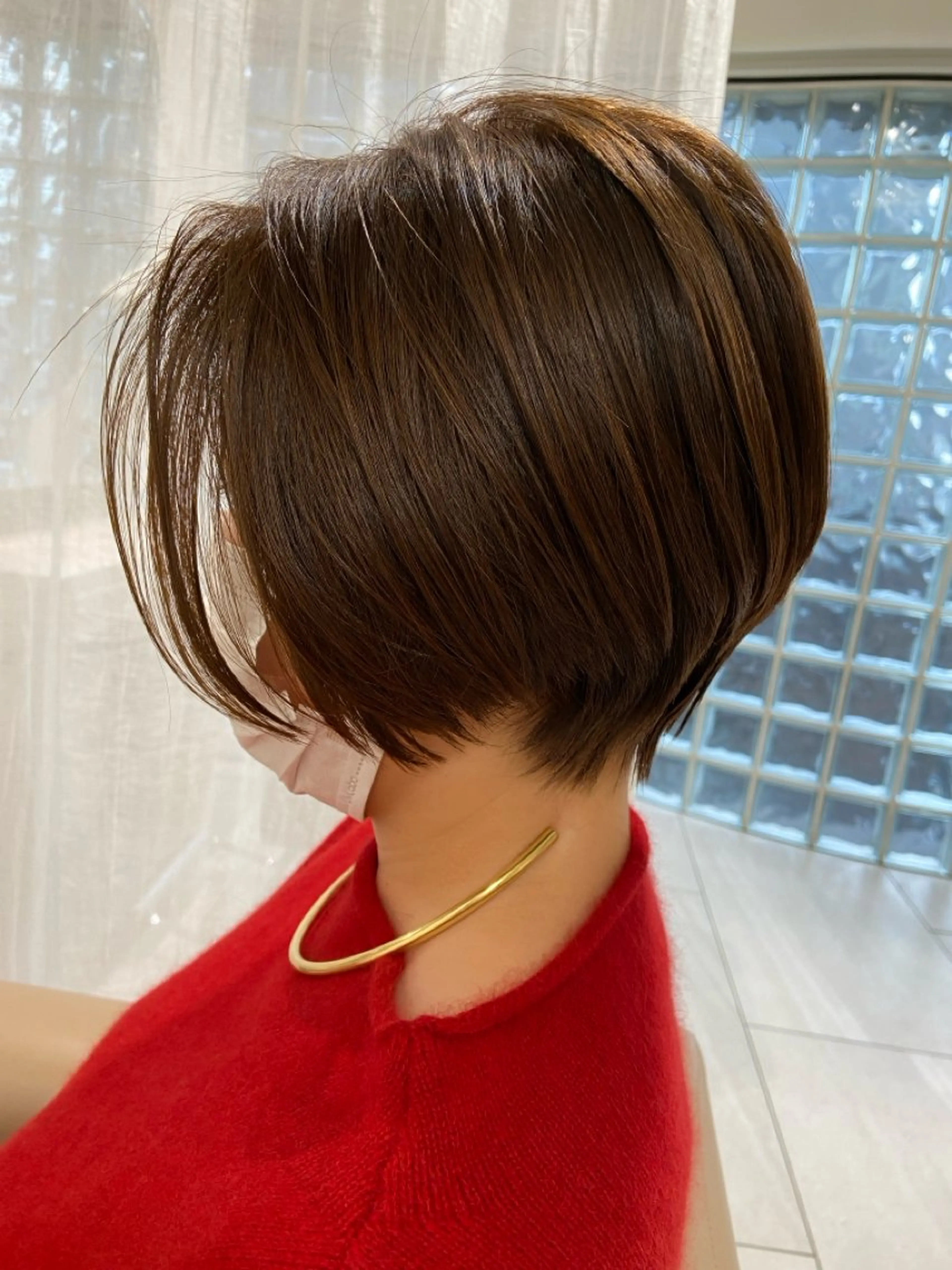 ショート ショートヘア ハッシュカット 暖色カラー/伊藤菜月のヘアスタイル