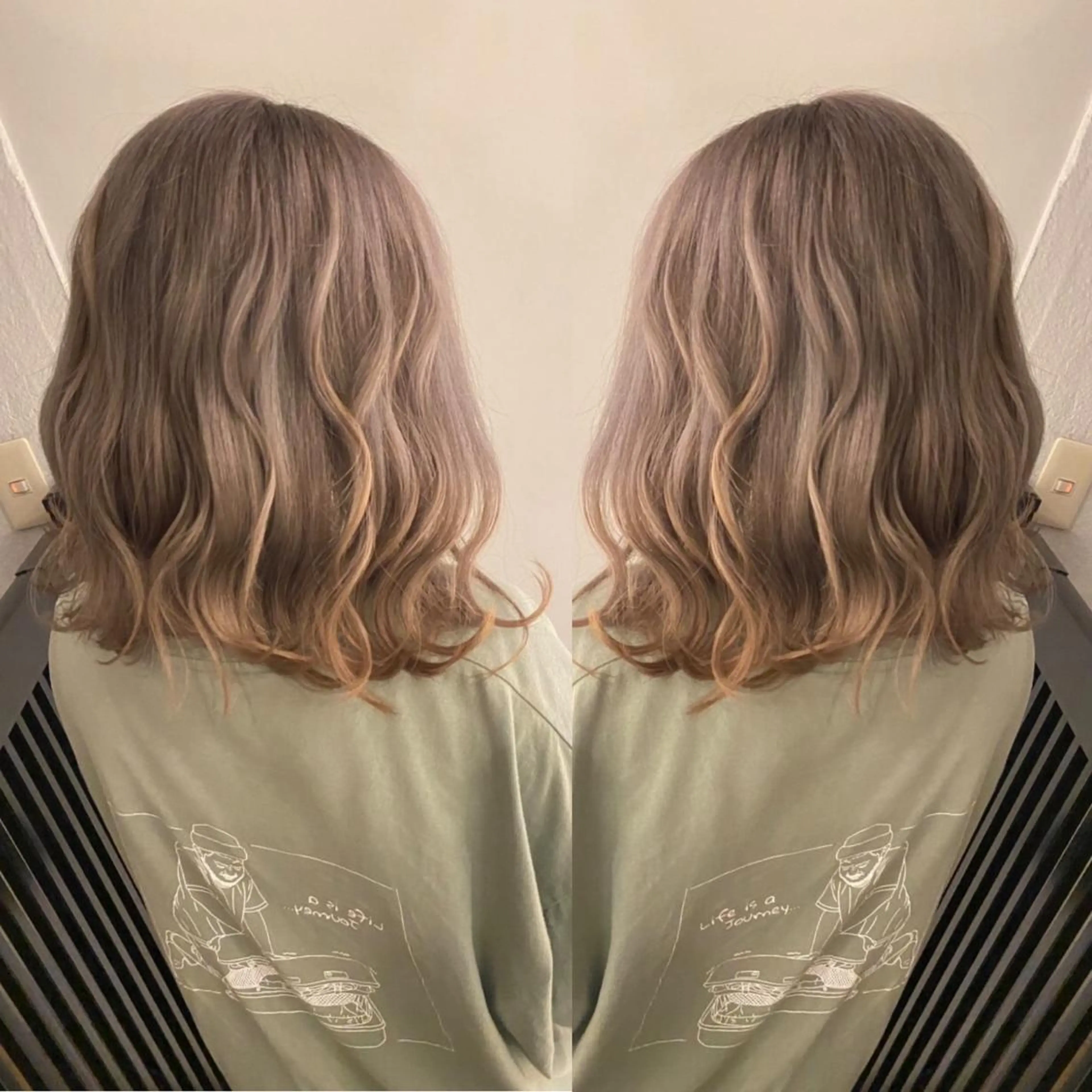 ミディアム カラー 🔥ハイトーンカラー ギャルNAOKI🔥のヘアスタイル