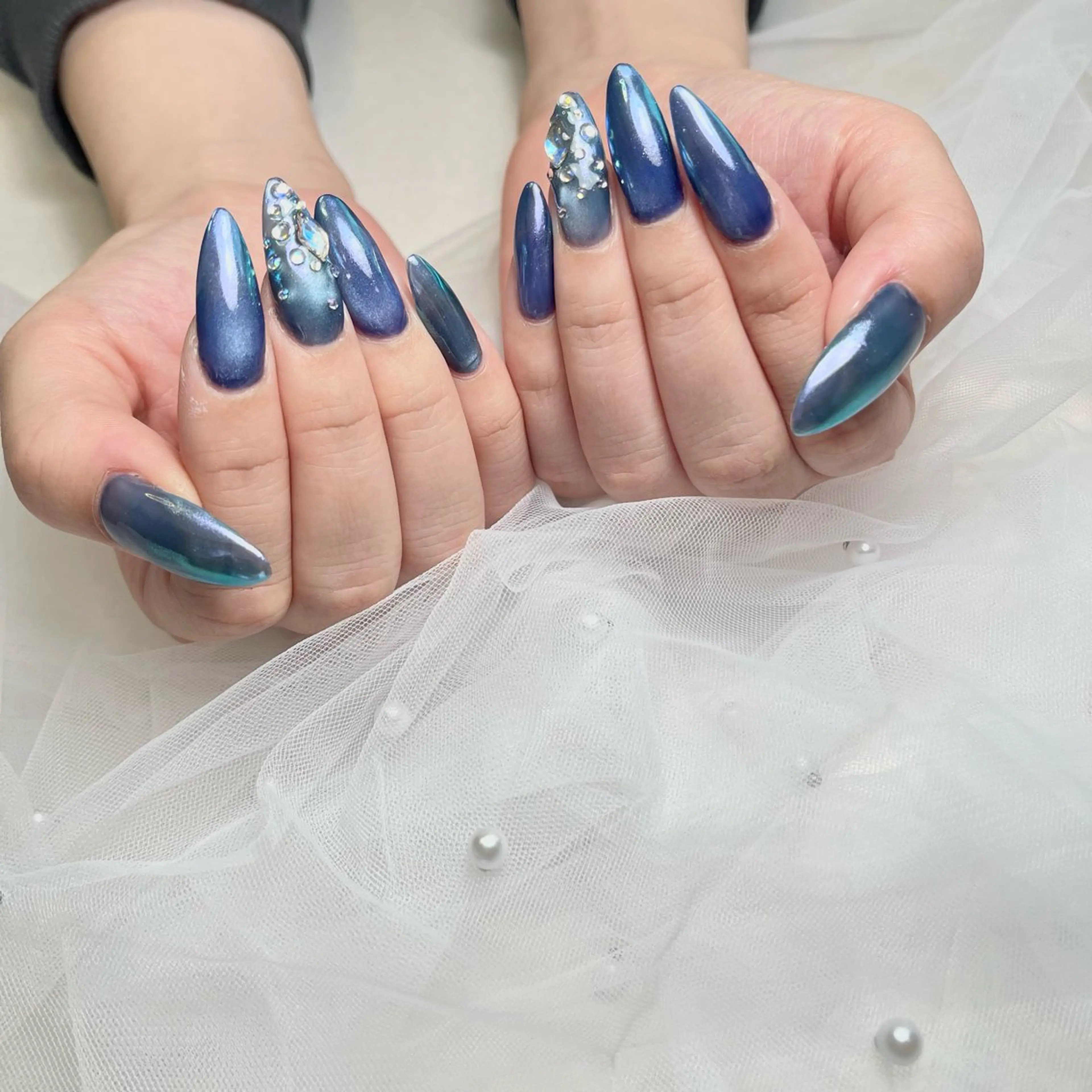 ネイル アートネイル 長さ出し 韓国ネイル 持ち込み シンプルネイル ハンドネイル RE SALONのネイルデザイン