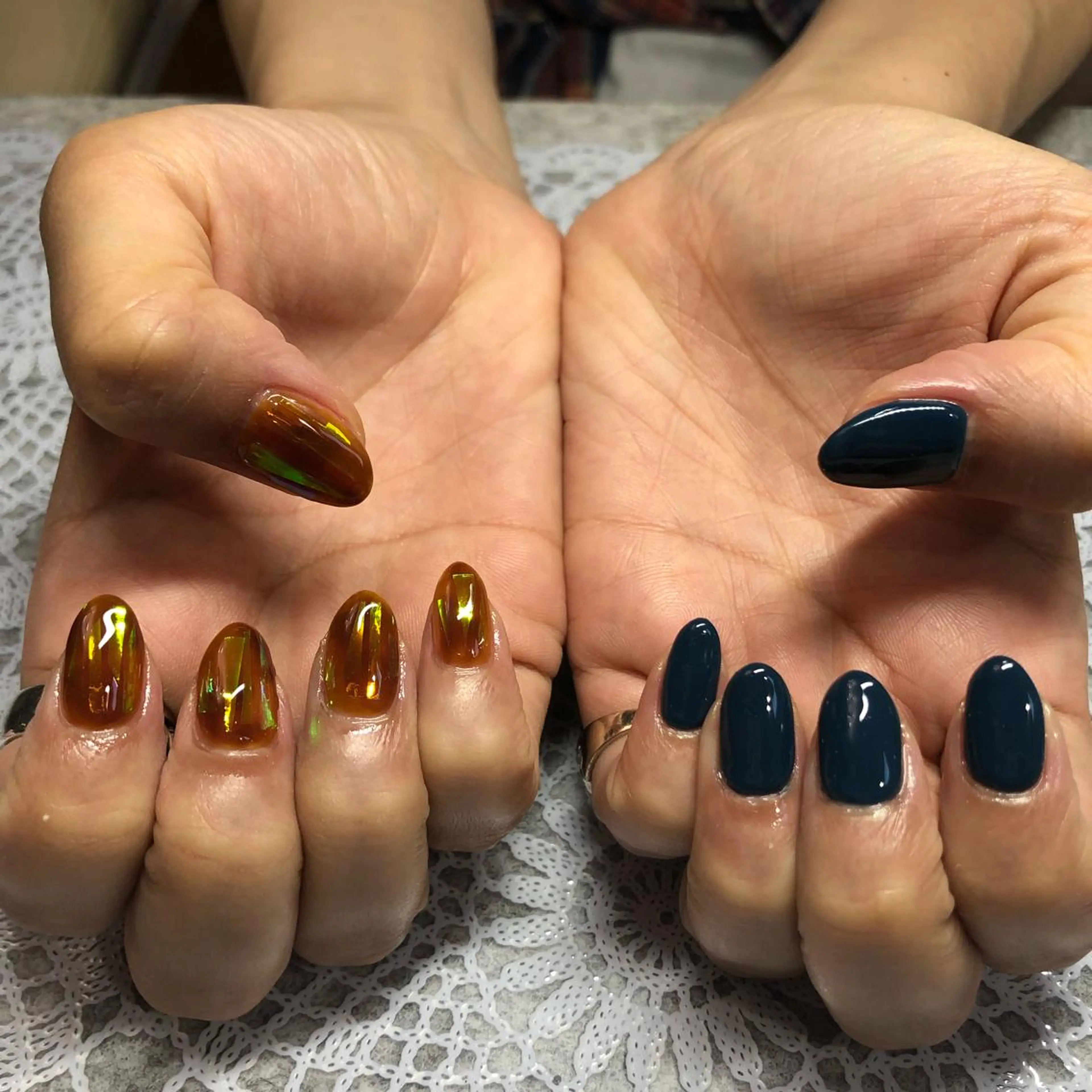 ネイル オーロラネイル ジェルネイル J terrace Nailのネイルデザイン
