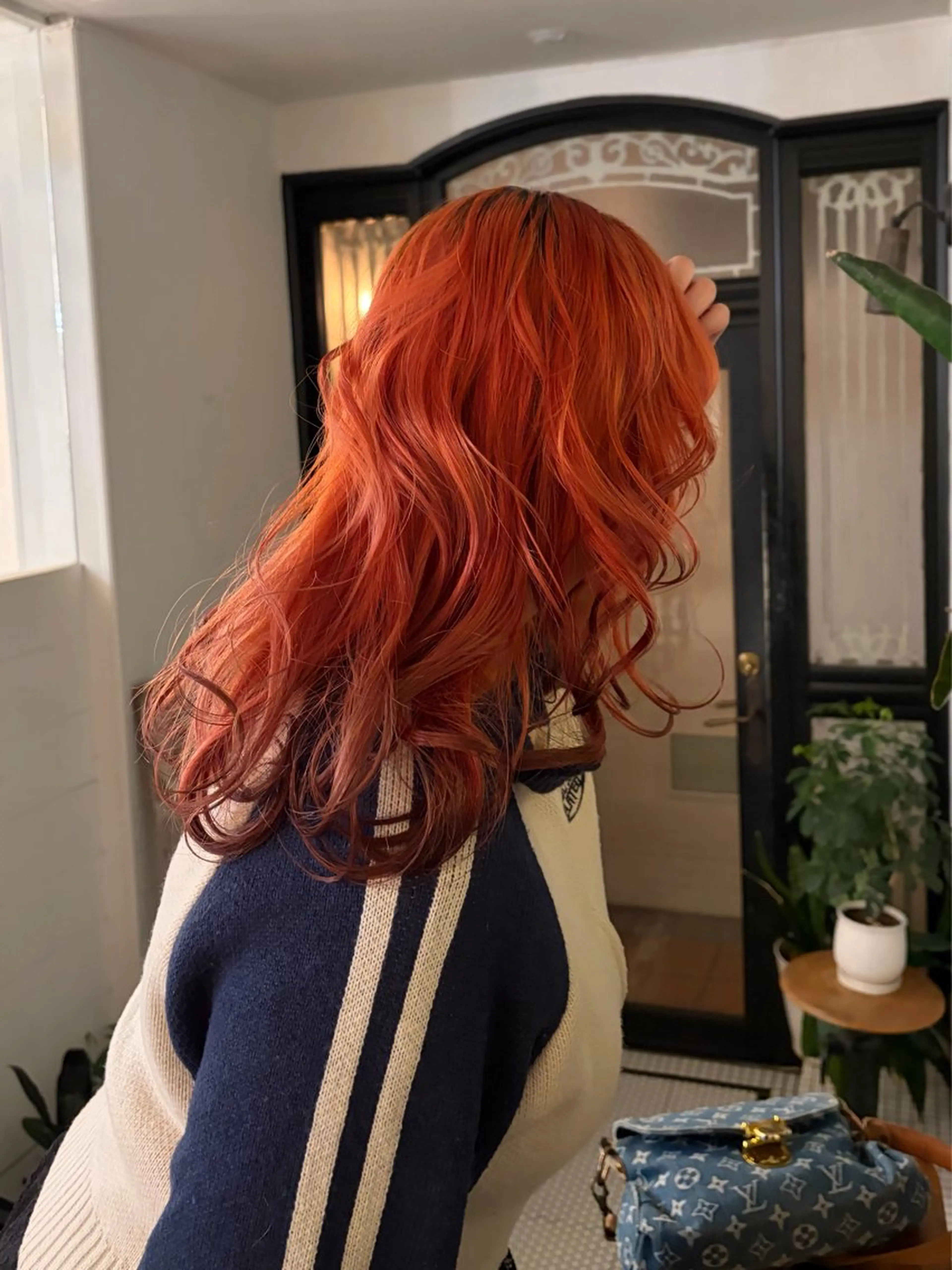 セミロング ヘアカラー ミユウ/ 暖色/ベージュのヘアスタイル