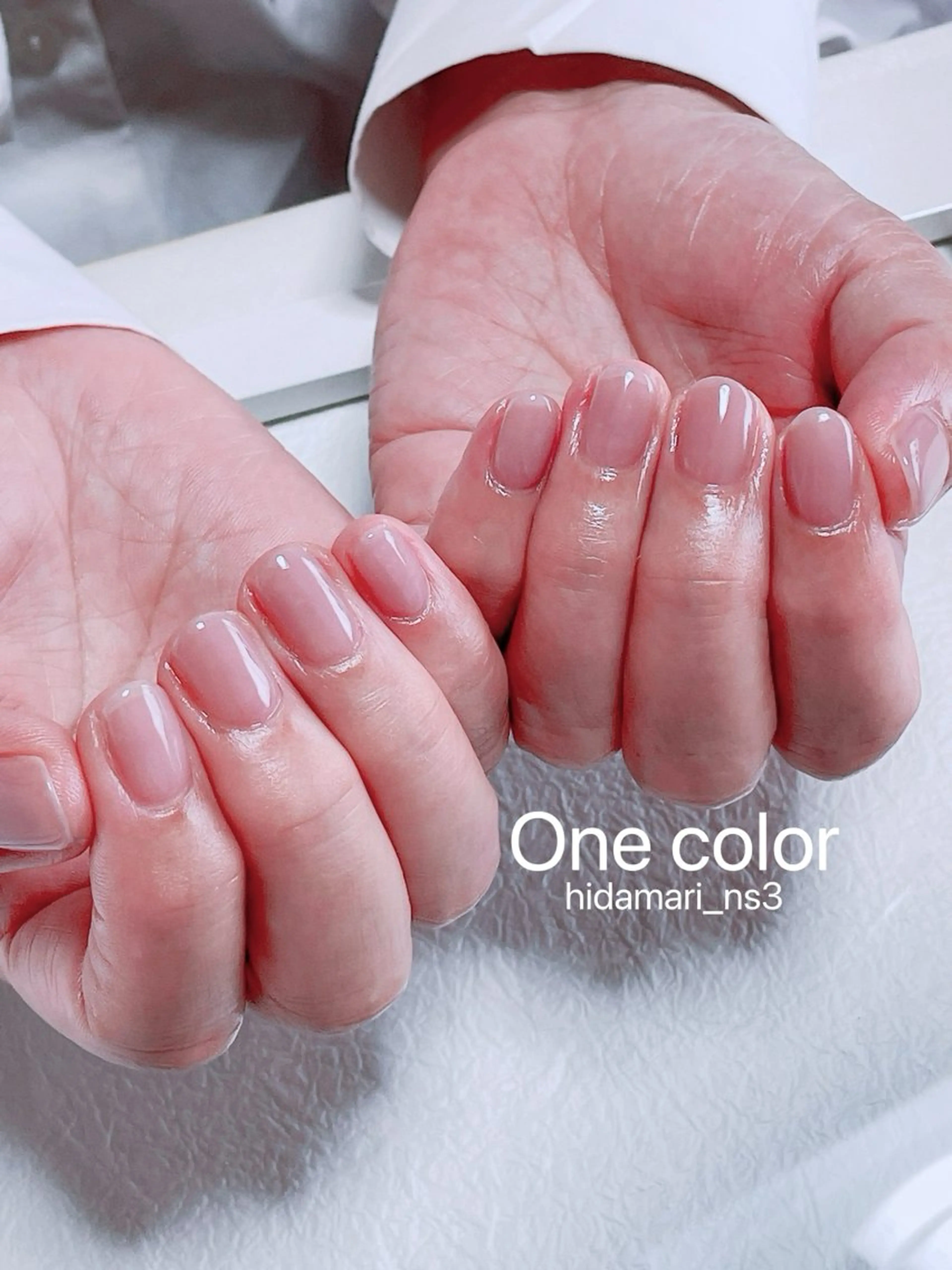 ネイル オフィスネイル ワンカラーネイル ハンドネイル NailSalon ひだまりのネイルデザイン