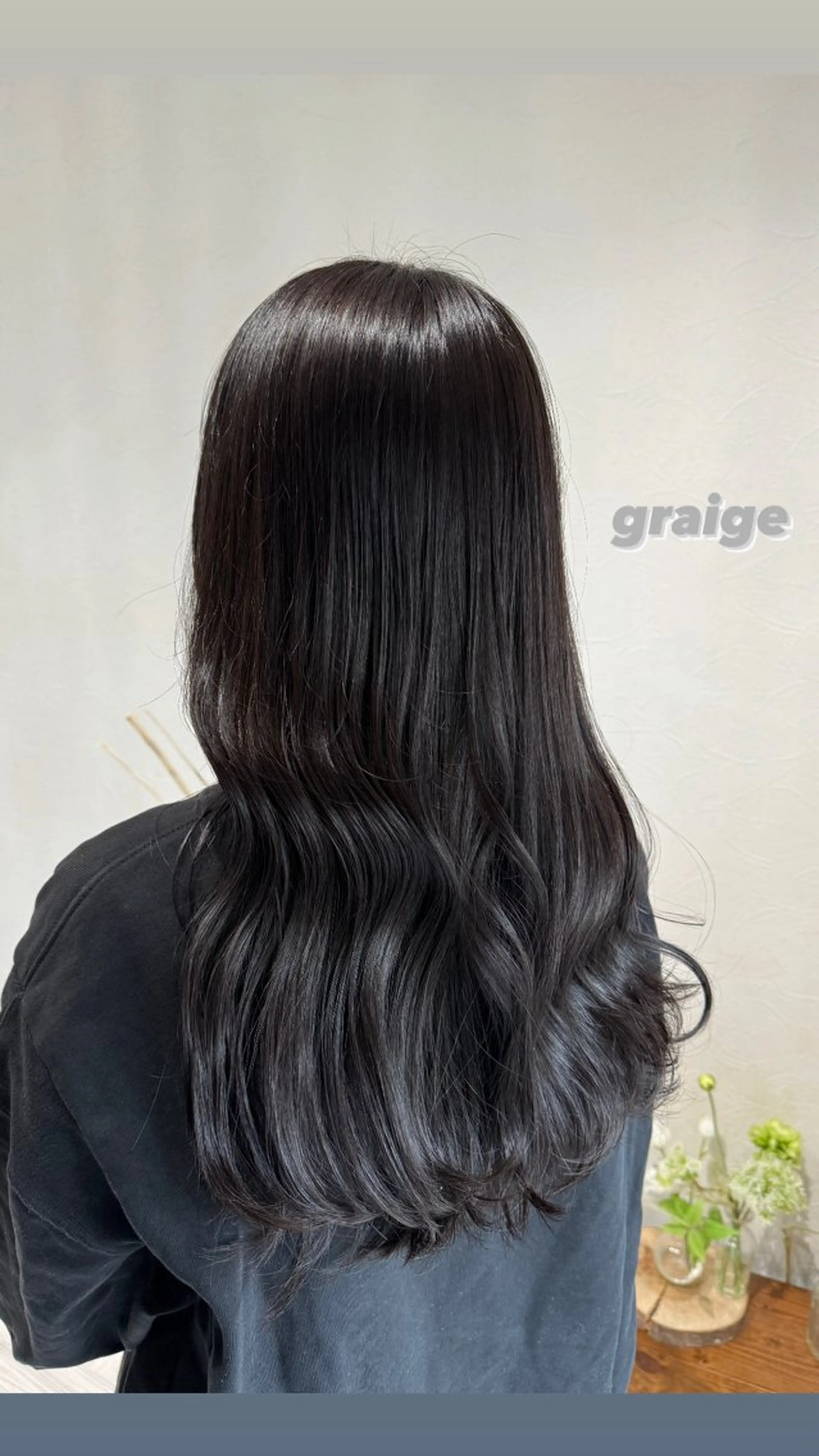 ロング ヘアカラー トリートメント 透明感/グレージュ/ MOMOKO🩵のヘアスタイル