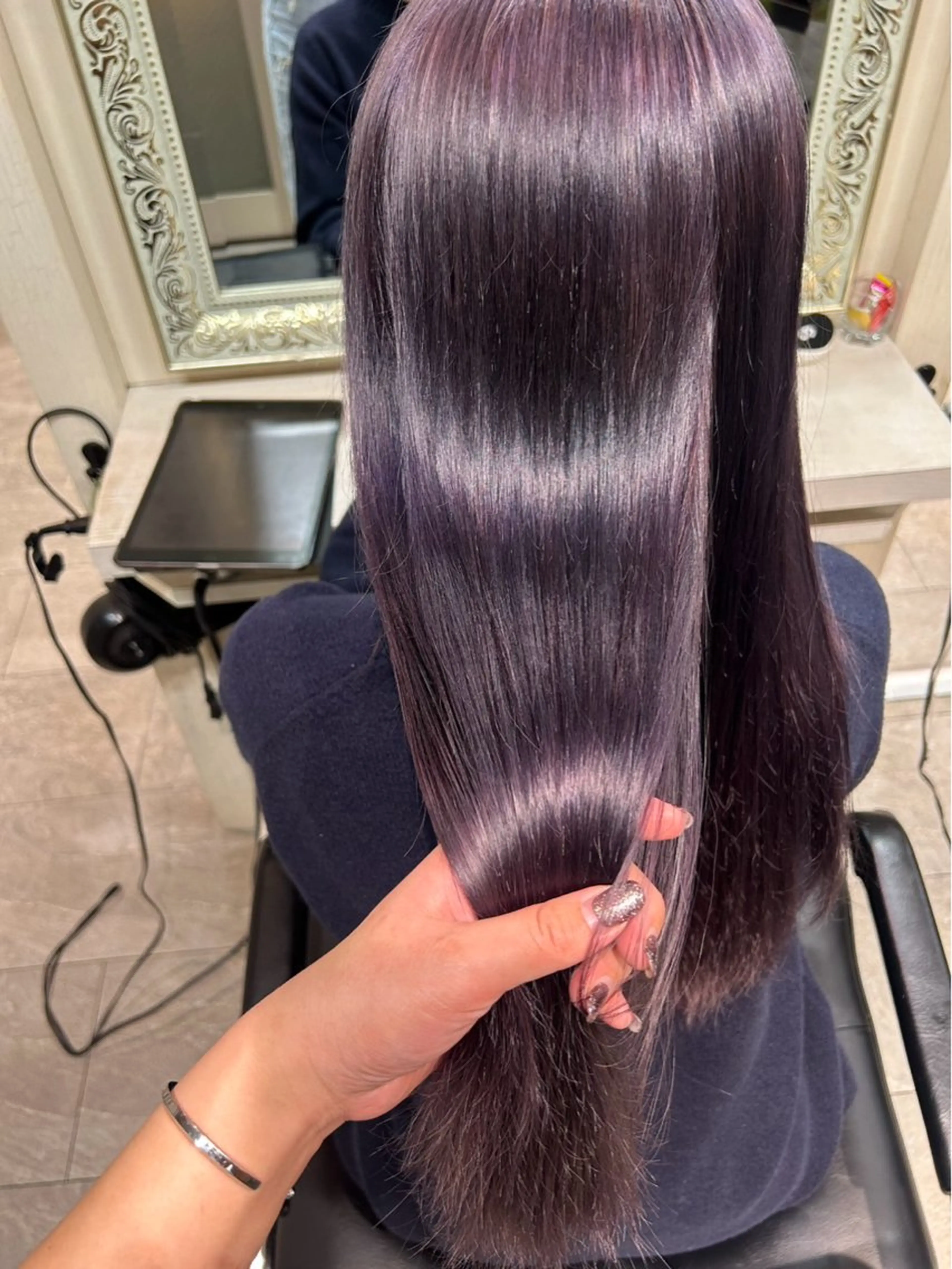 ロング カラー 平野 世菜のヘアスタイル