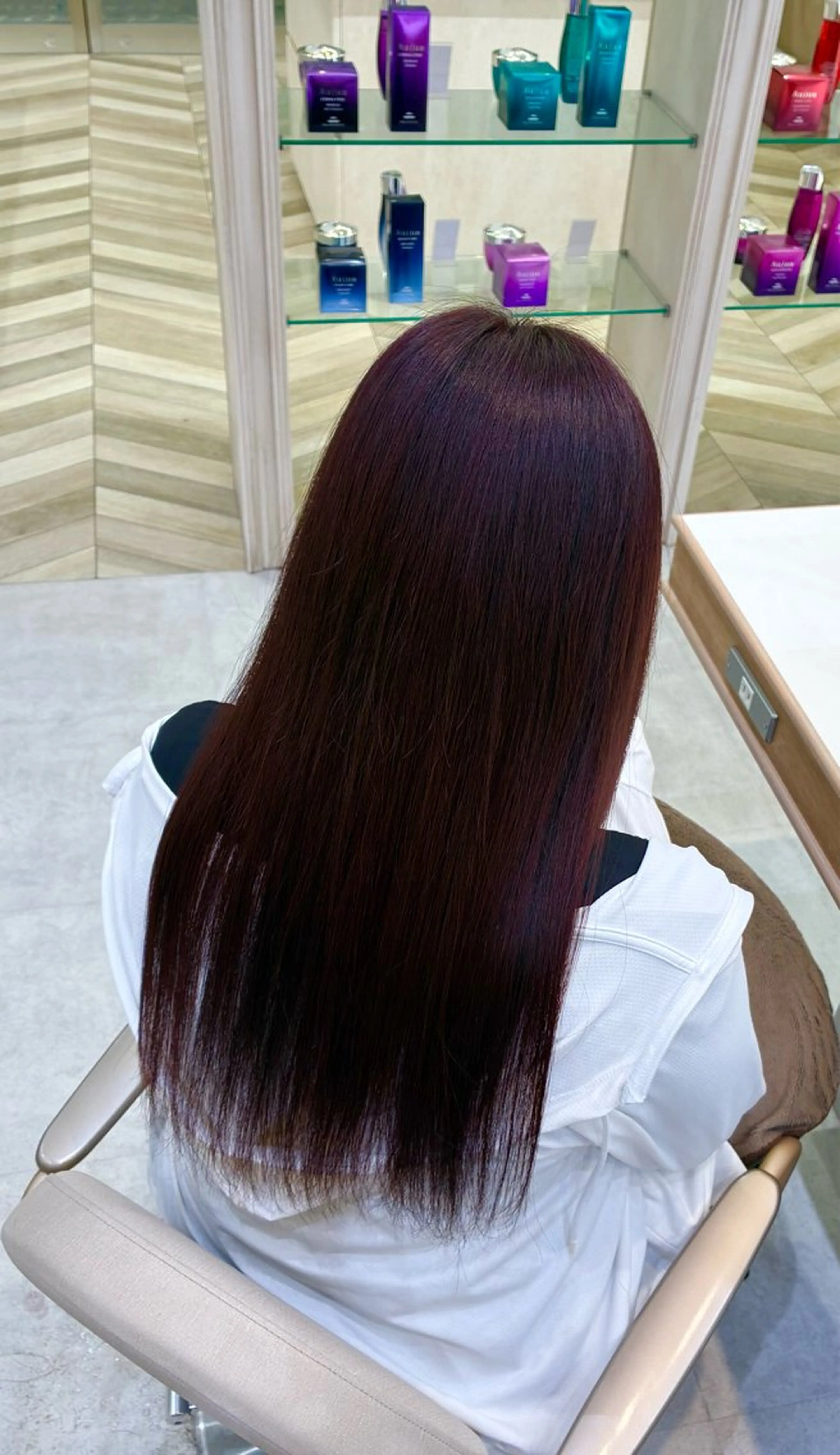 ロング ヘアカラー トリートメント ハイトーン/韓国ヘア senaのヘアスタイル