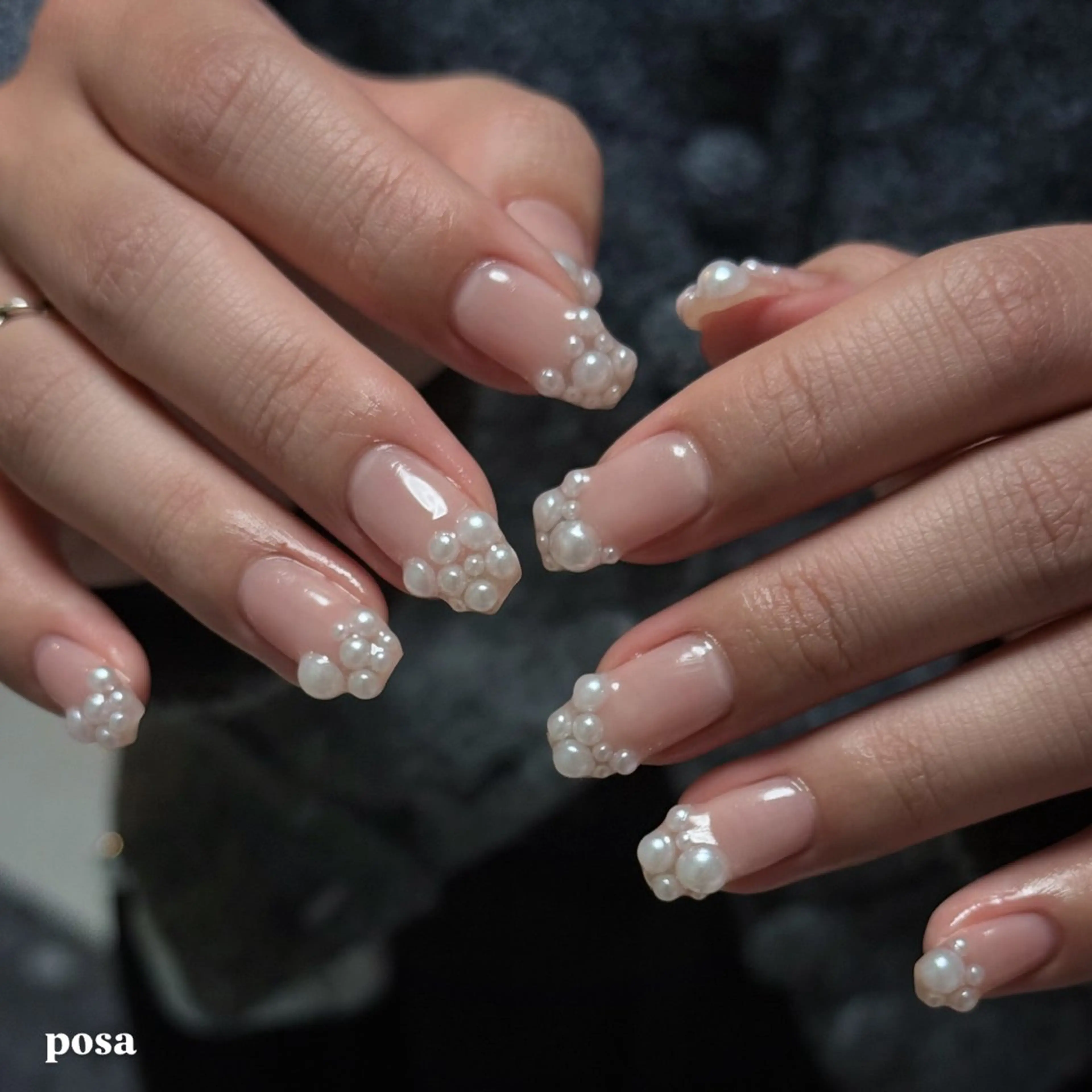 ネイル シンプルネイル ハンドネイル posa nail モエミのネイルデザイン