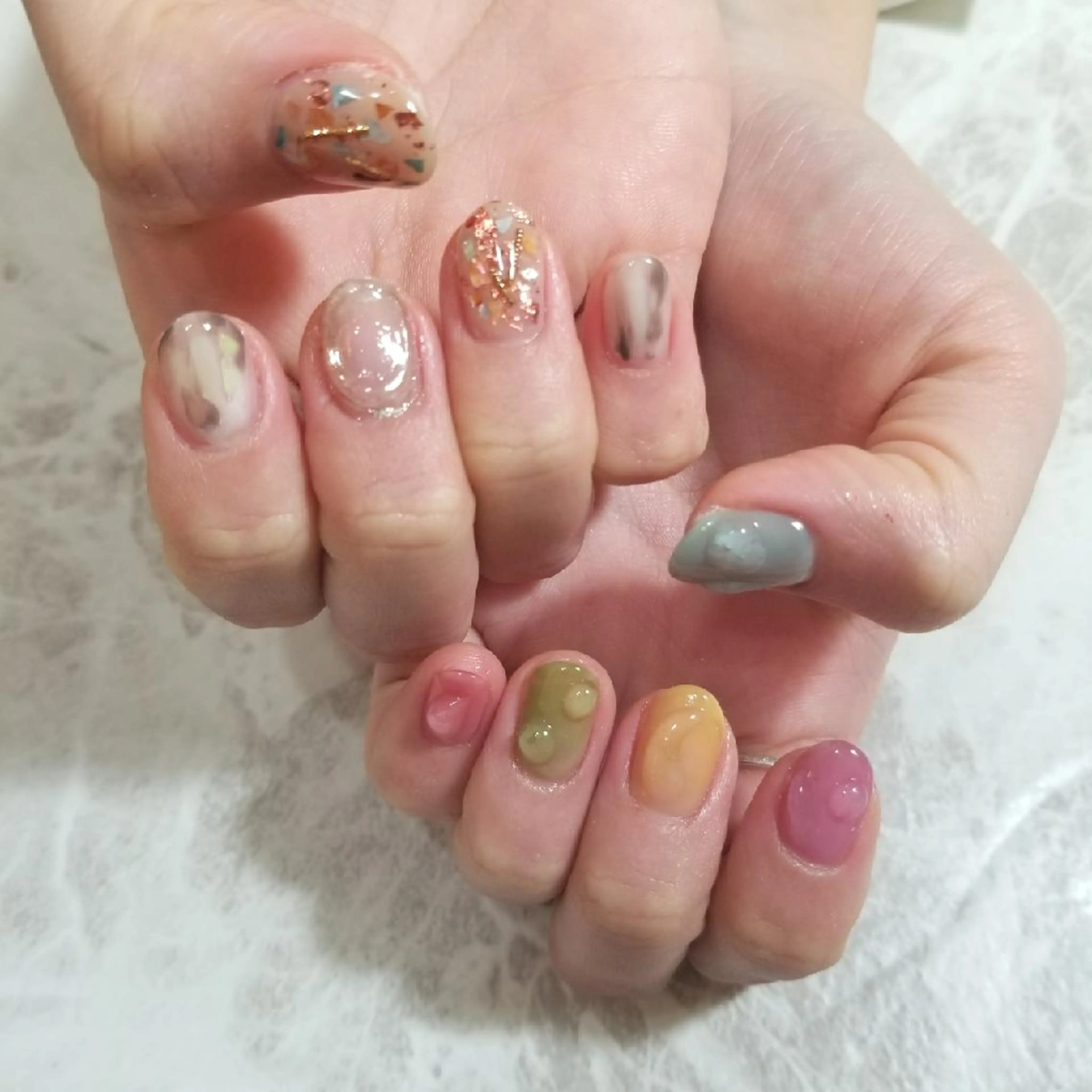 ネイル ニュアンスネイル ハンドネイル nijiiro🌈 サトウのネイルデザイン