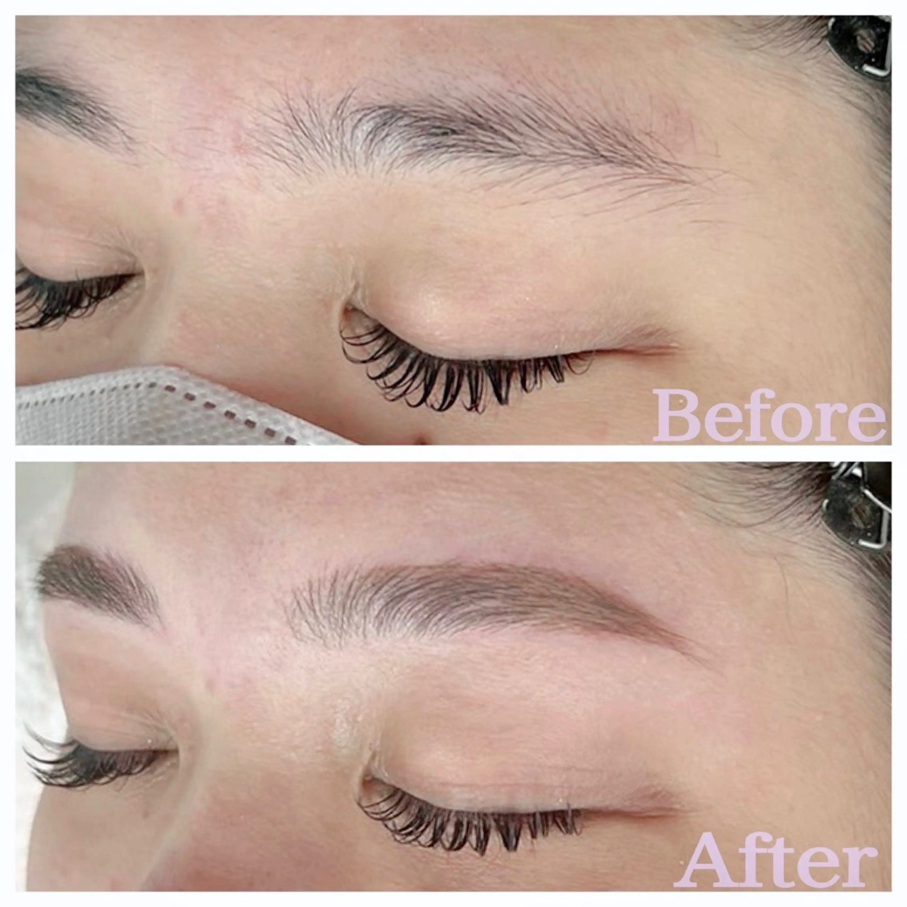 伏見店！【アイブロウスタイリング】ワックス脱毛➕仕上げメイクの写真