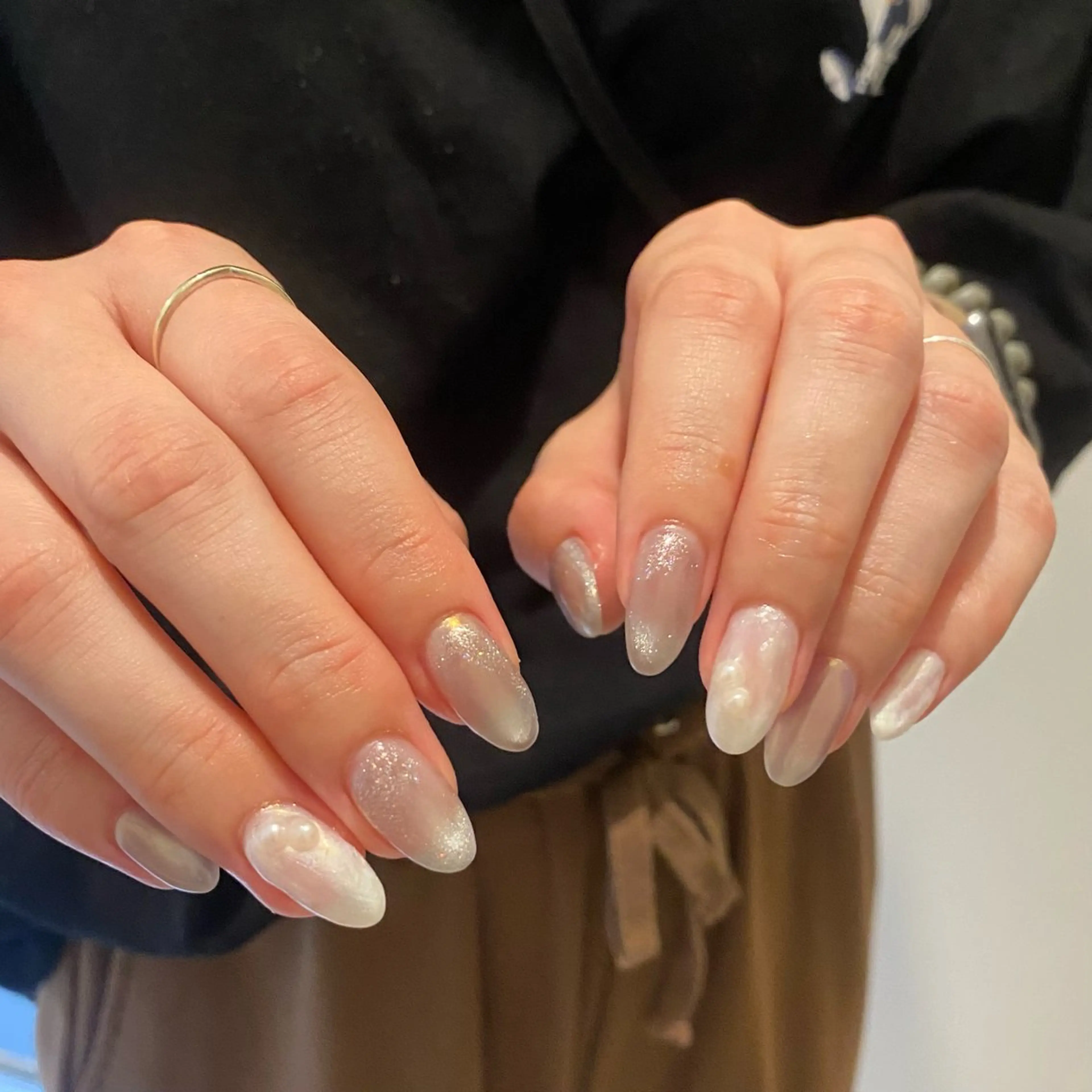 ネイル マグネットネイル ニュアンスネイル ハンドネイル KAONAIL 入間店【rio】のネイルデザイン