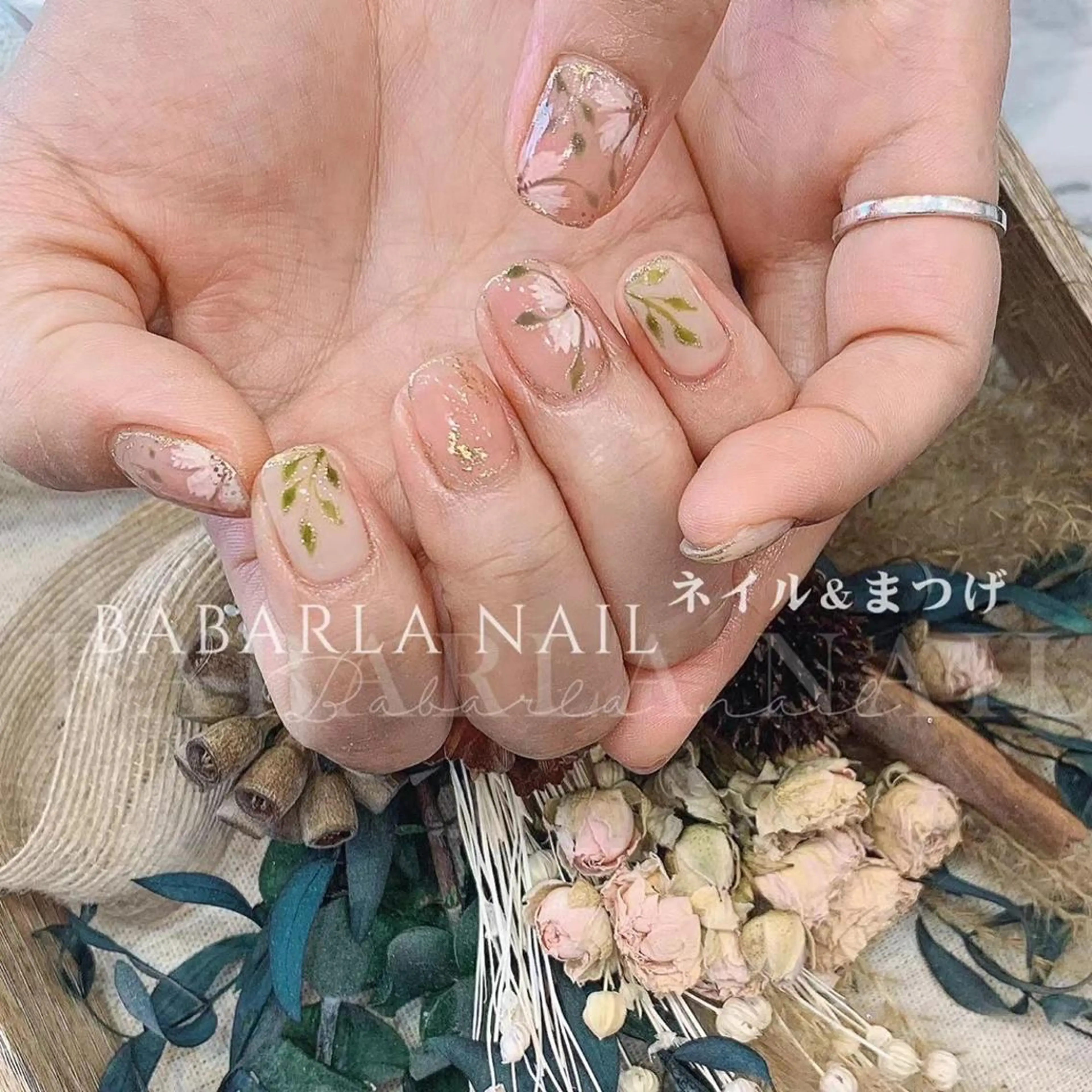 ネイル アートネイル ブルー Babarla Nailのネイルデザイン