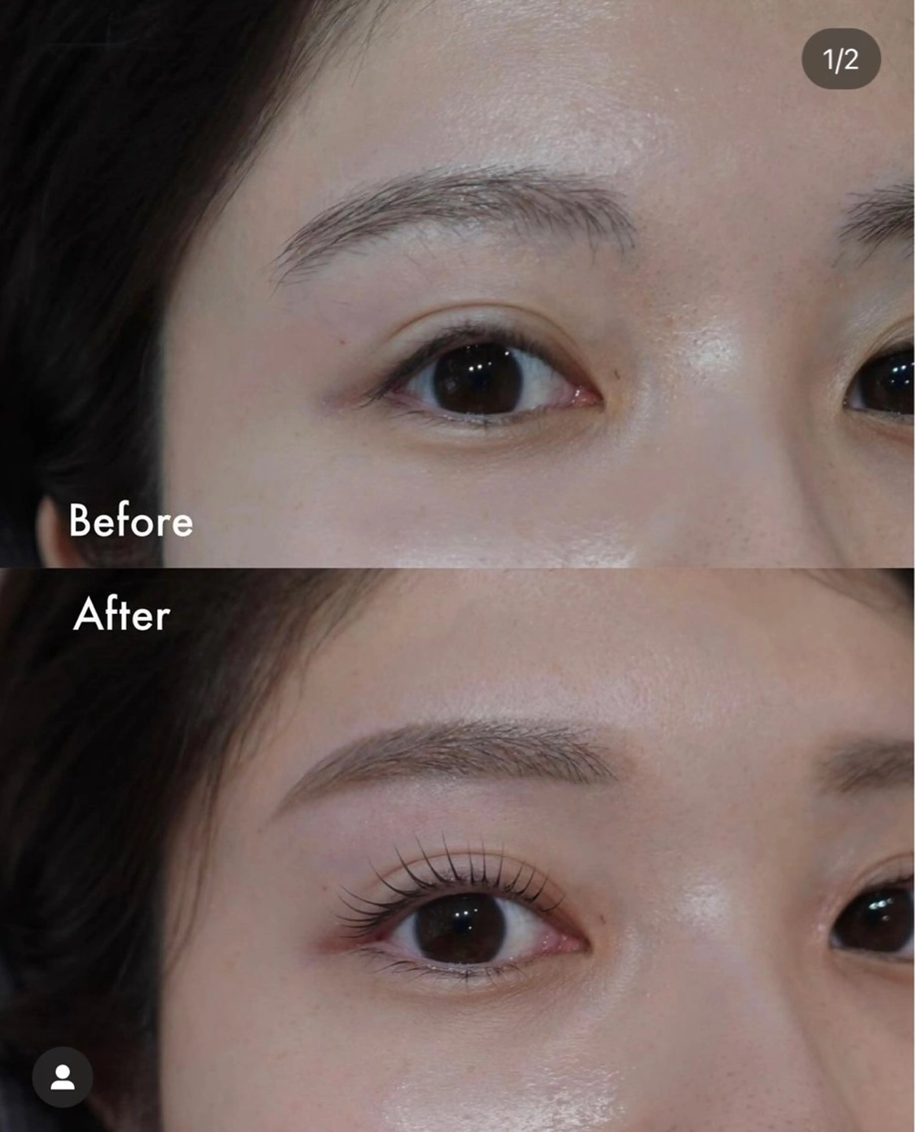 【2月限定】美眉毛スタイリング（WAX.間引き、メイク付）の写真