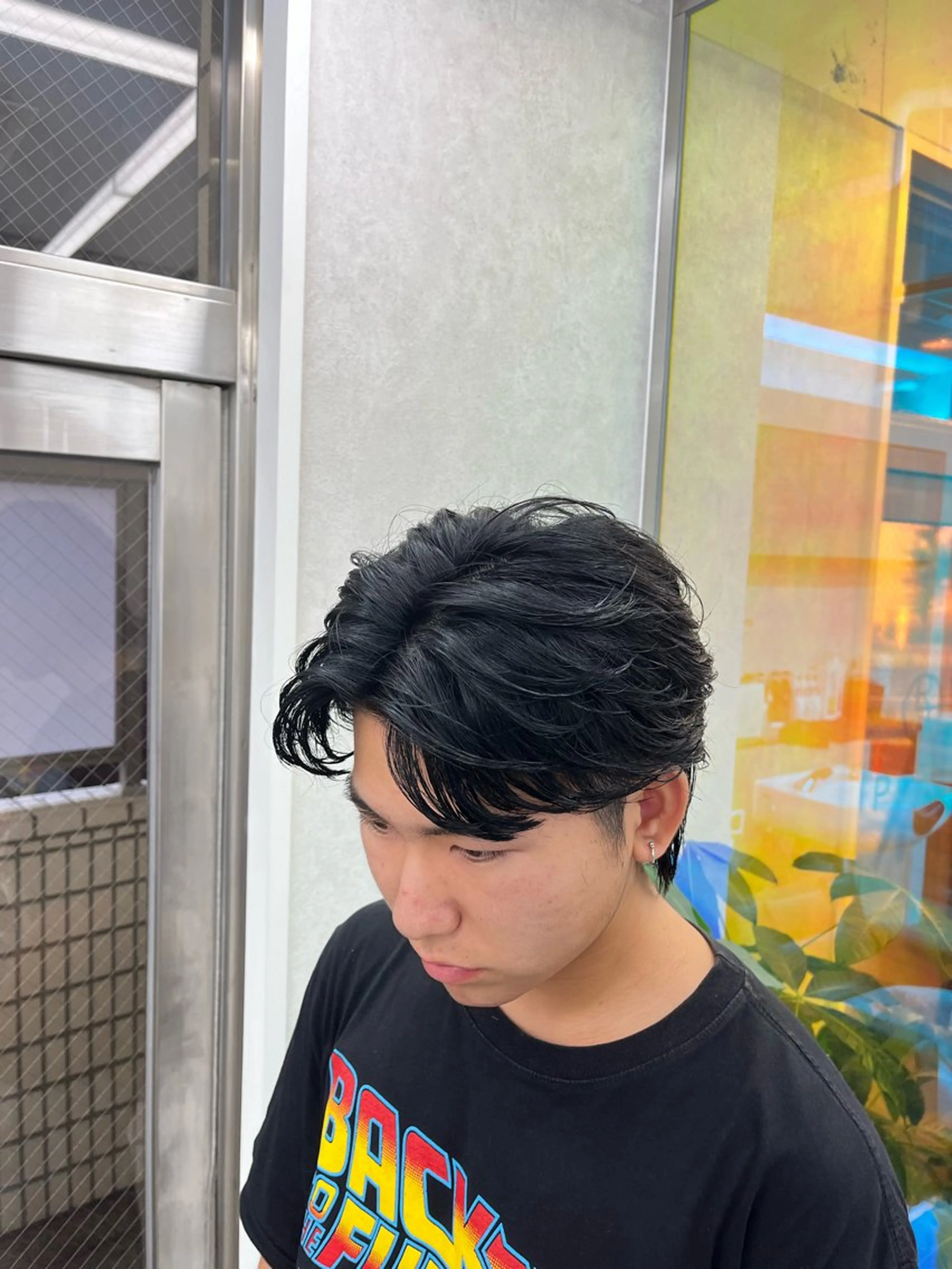 パーマ ヘアアレンジ メンズ メンズパーマ ニュアンスパーマ 齊藤 大地のヘアスタイル