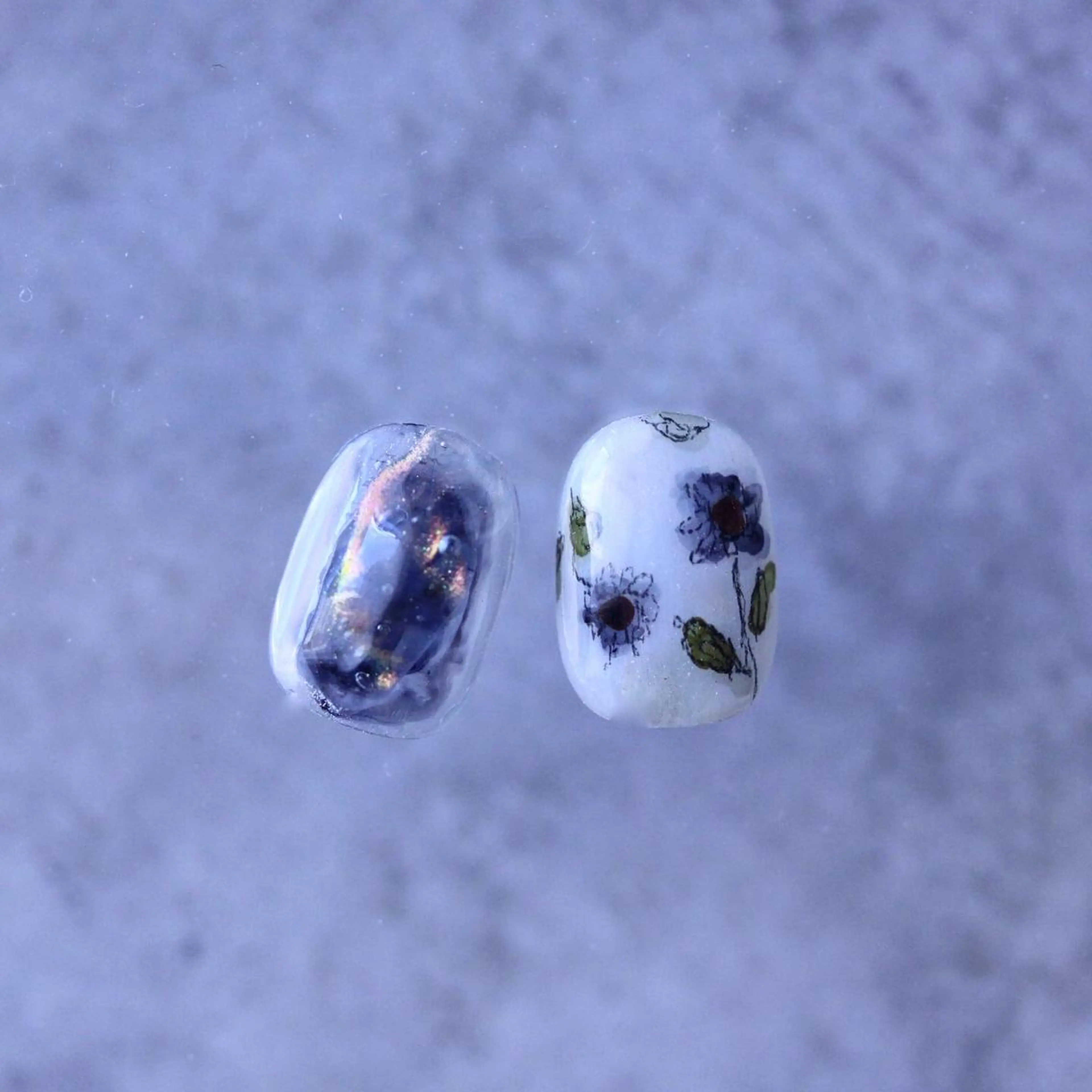 ネイル カジュアル ネイビー ニュアンスネイル オフィスネイル シンプルネイル Elio所属・Elio 国泰寺のネイルデザイン