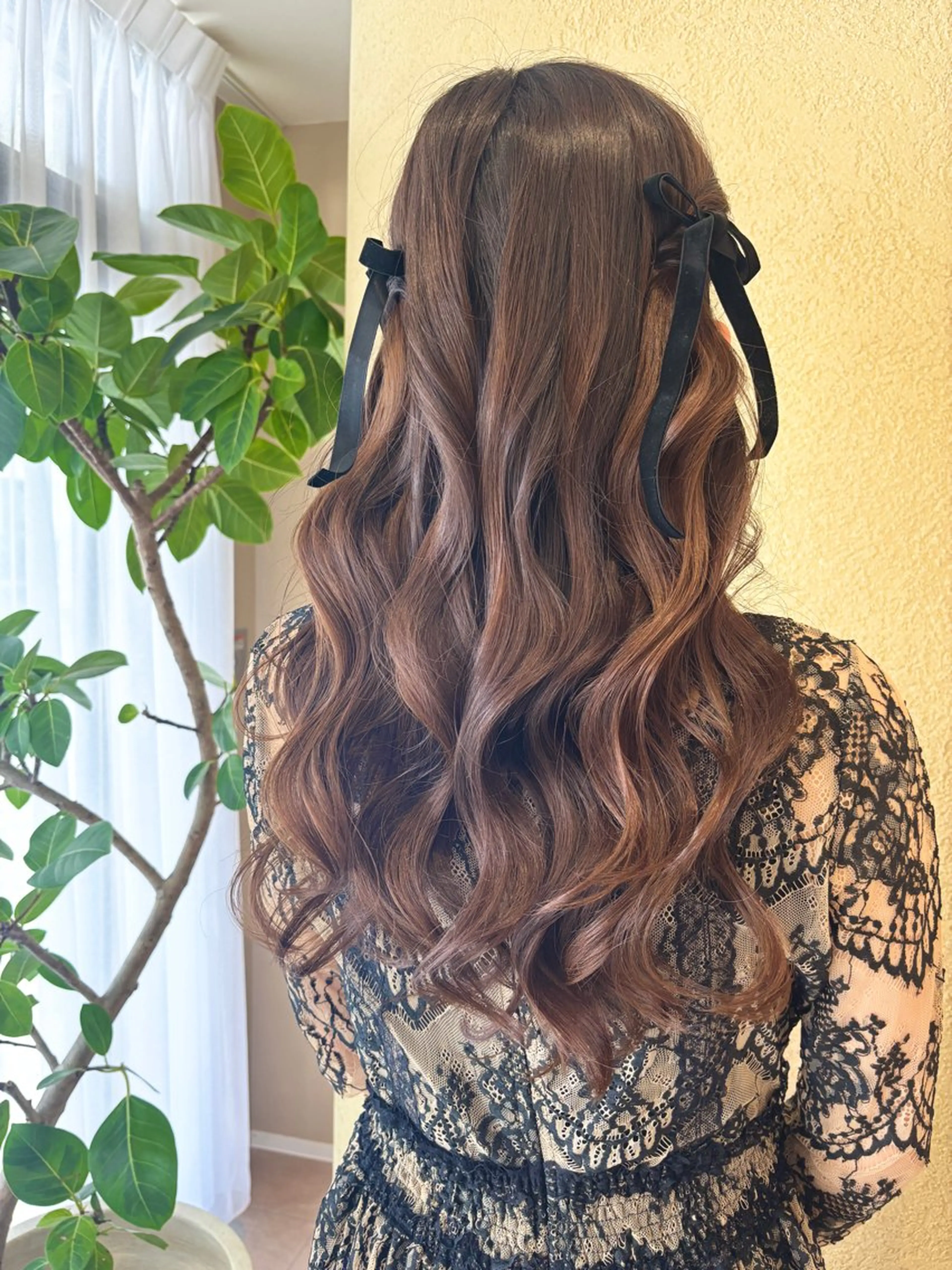 ロング ヘアアレンジ え りのヘアスタイル