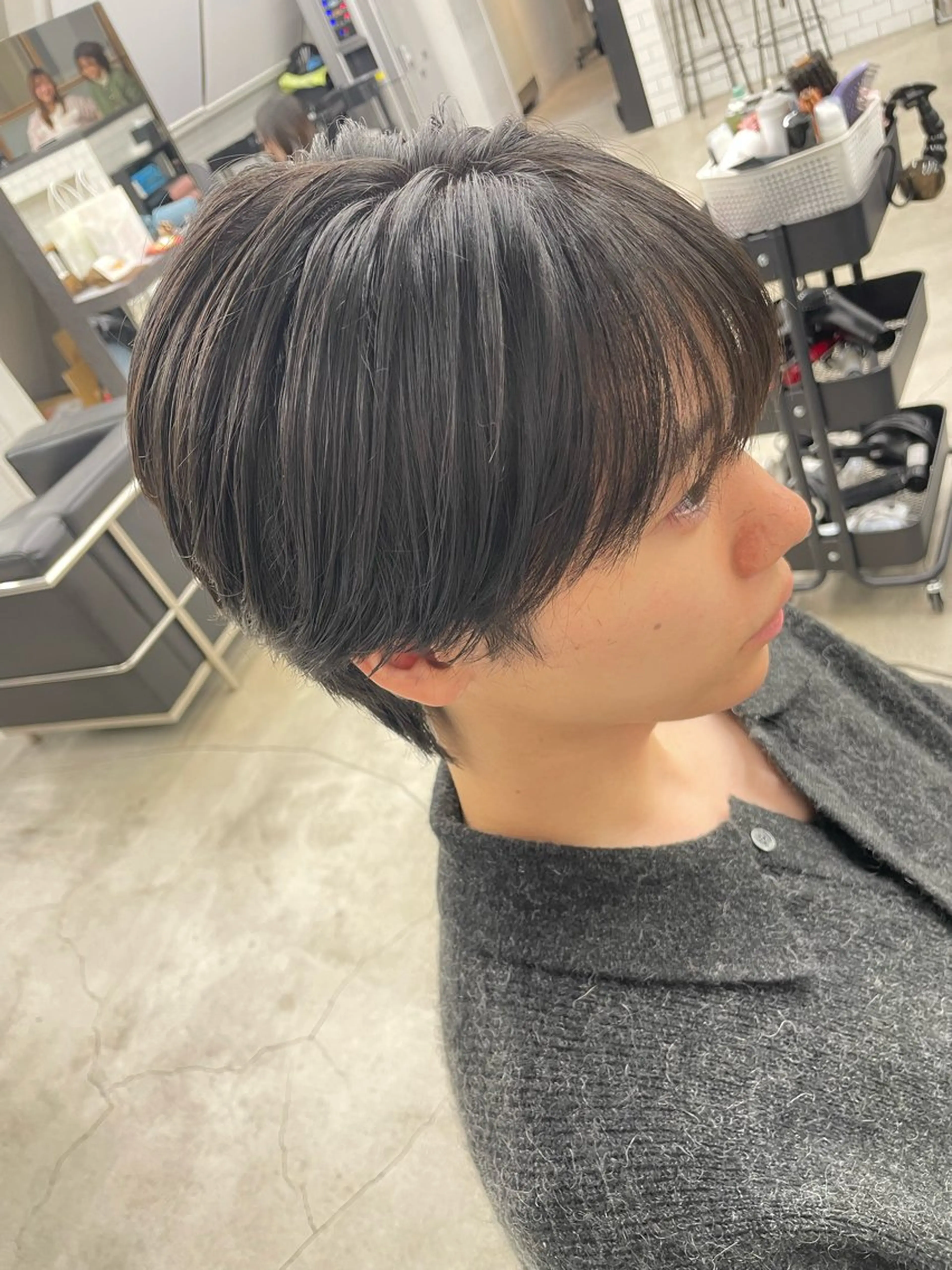 メンズ カット 韓国風パーマ特化 篠崎優也翔のヘアスタイル