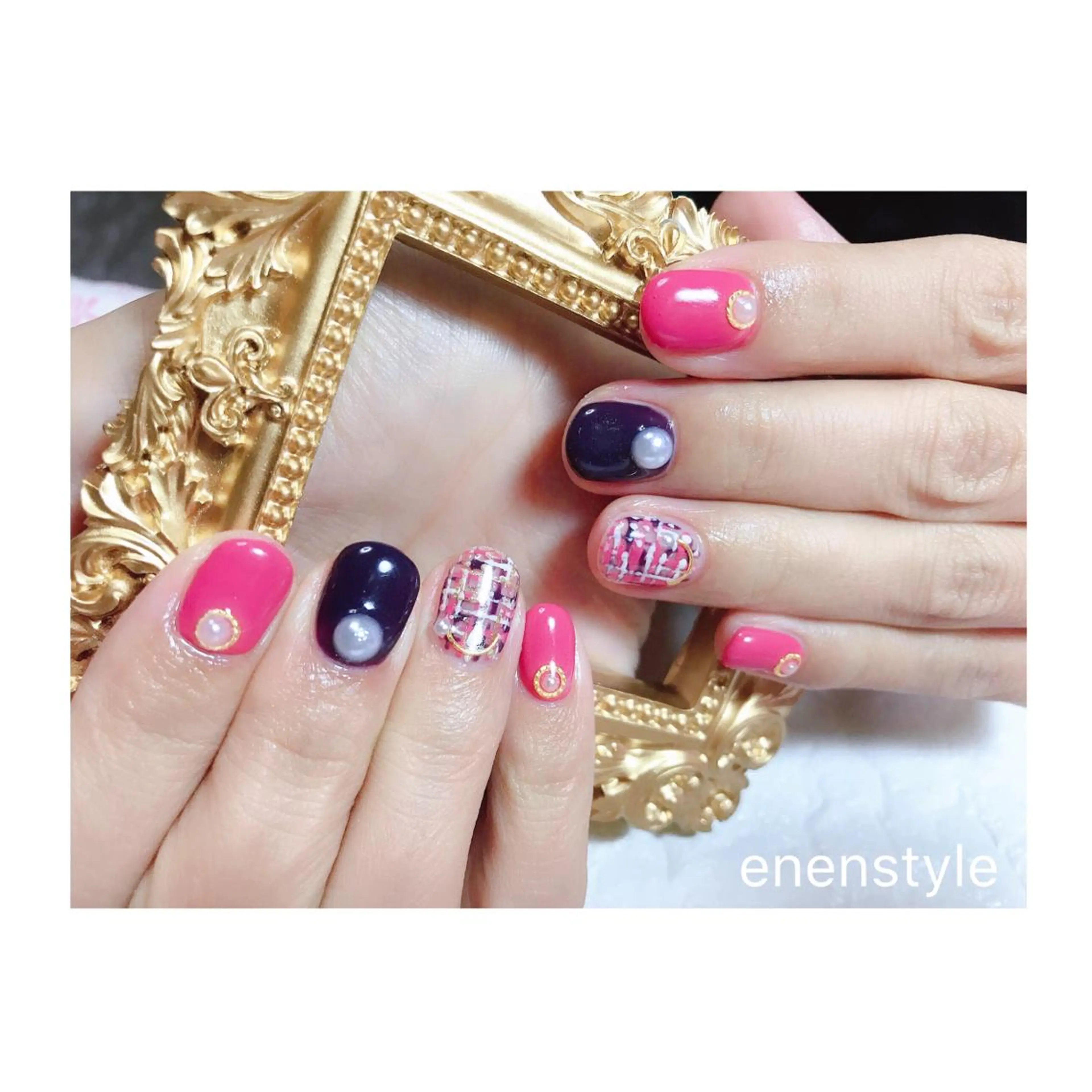 ショート ネイル ジェルネイル ニュアンスネイル オフィスネイル ワンカラーネイル ピンク ハンドネイル 👑enen style👑のネイルデザイン