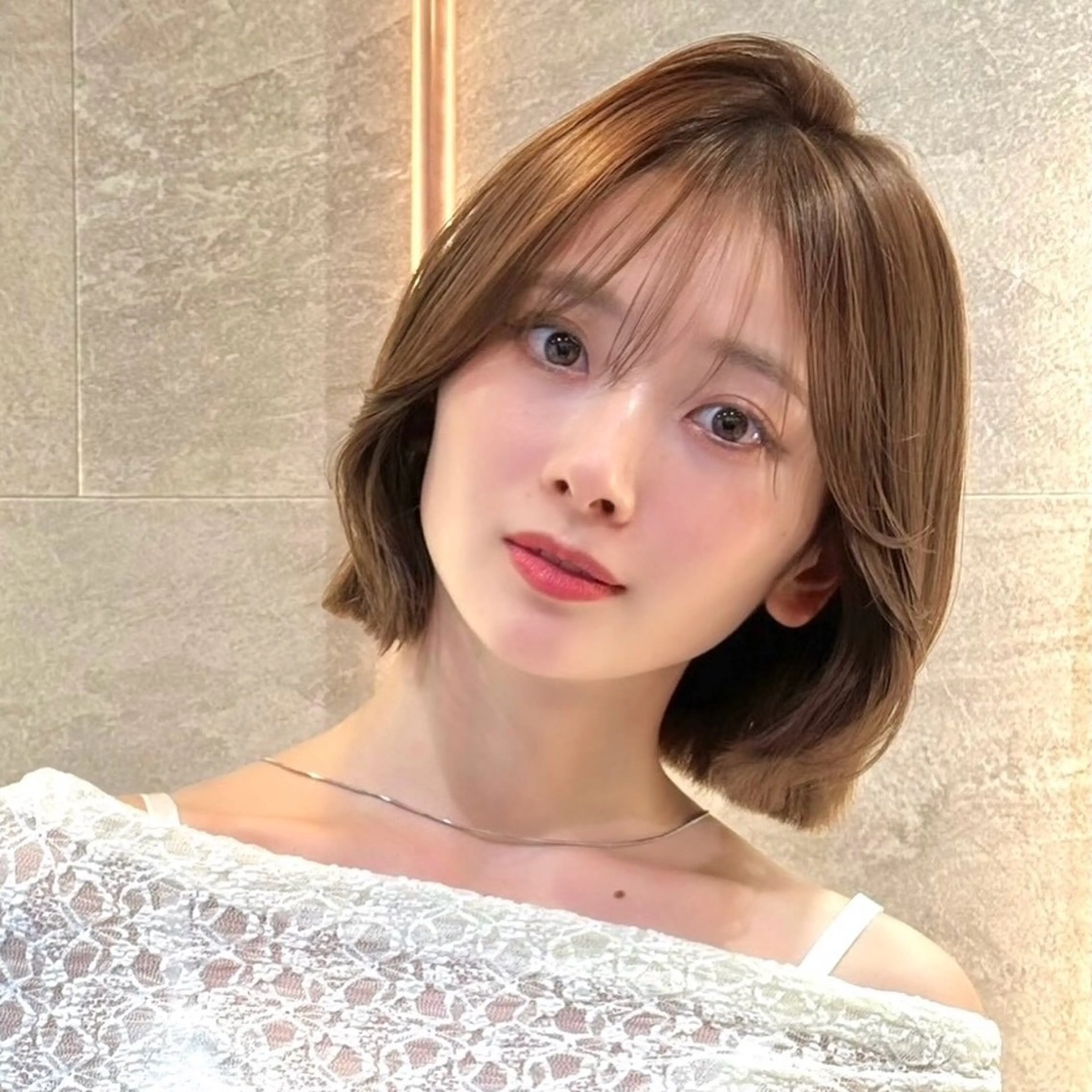 ミディアム 似合わせボブ🌟 艶髪特化💗村松優斗のヘアスタイル