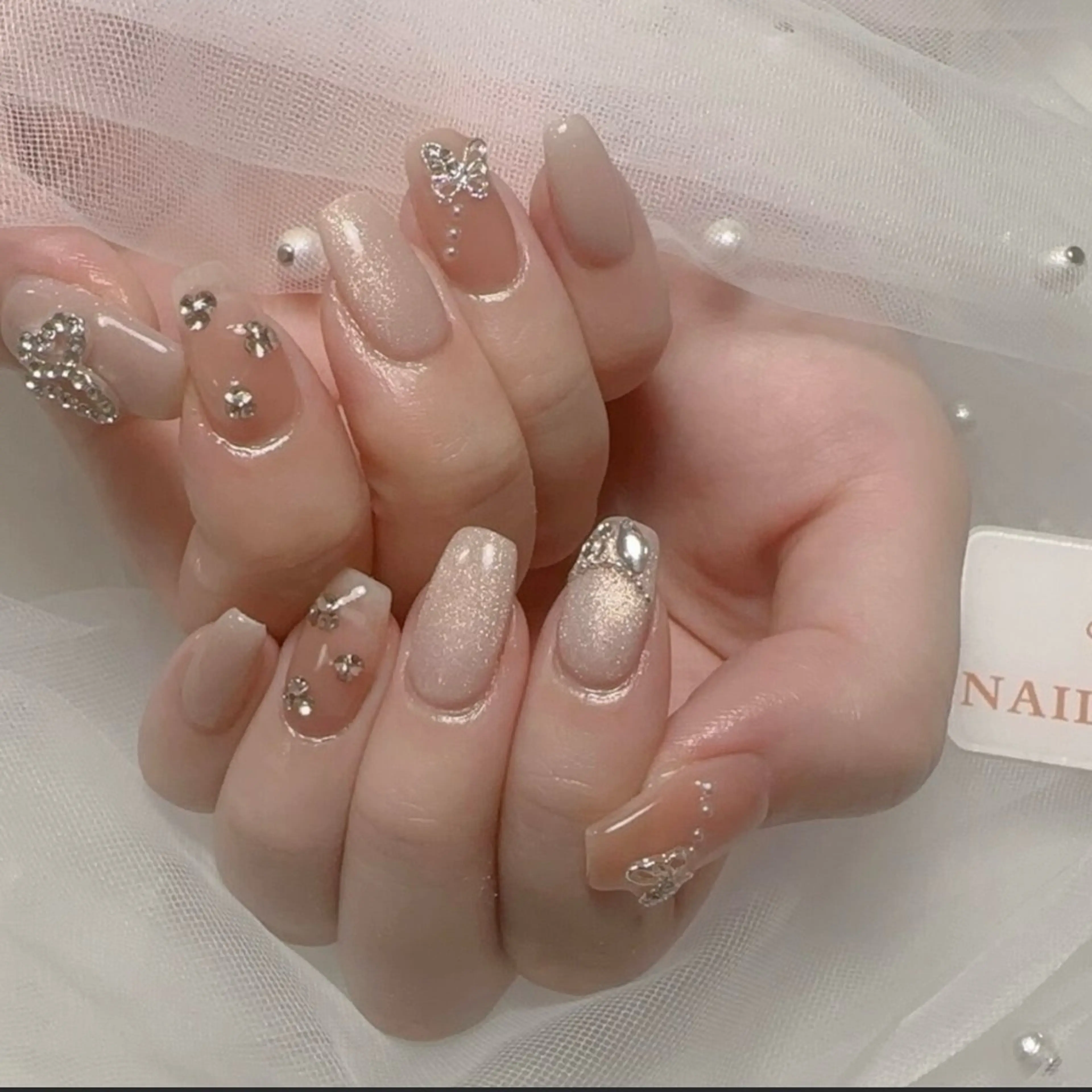 ネイル アートネイル フレンチネイル ジェルネイル グラデーション 韓国ネイル ハンドネイル ハンドケア さくら💮💮 【オフ無料】のネイルデザイン