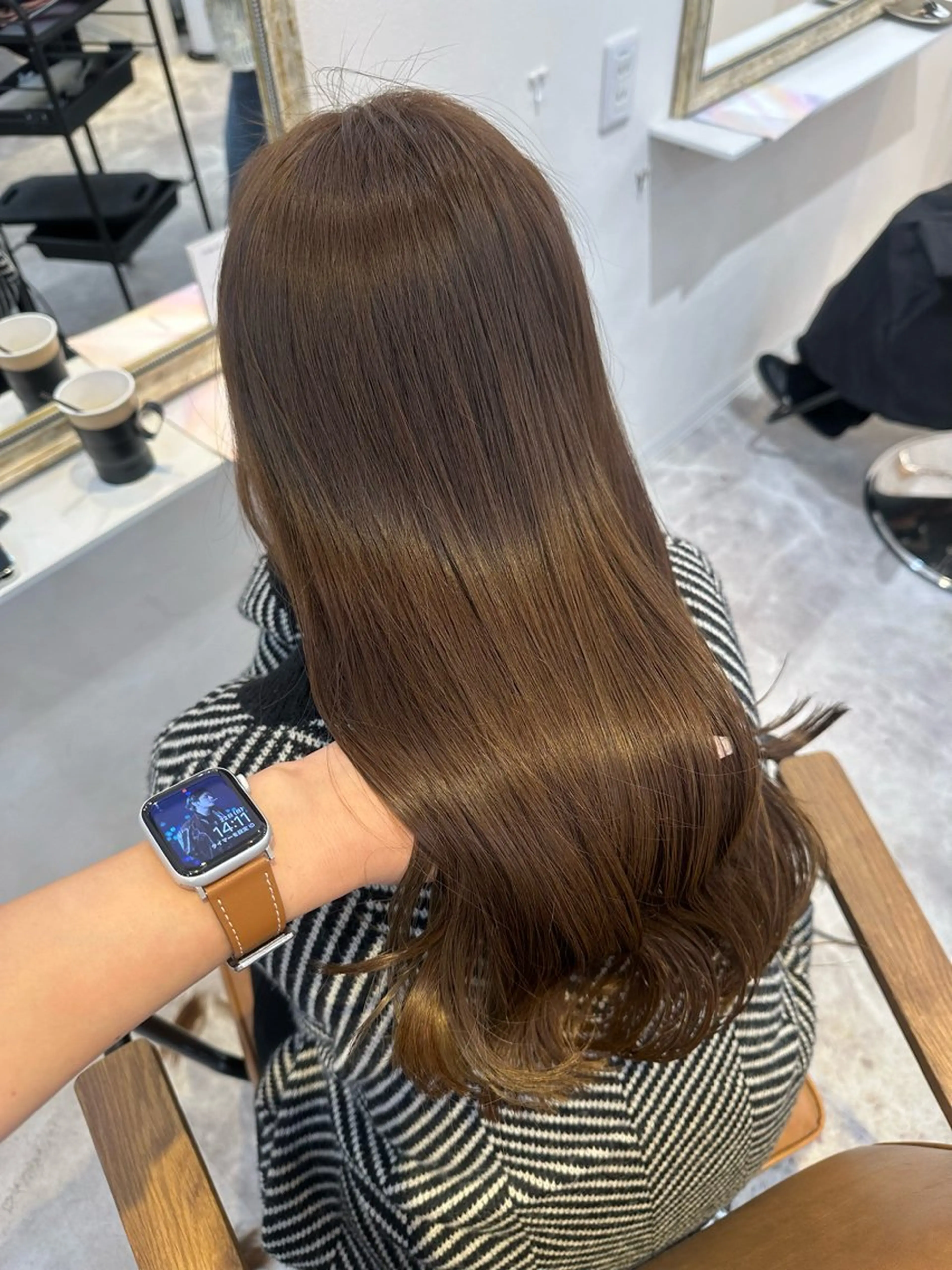 ロング カラー カット ヘアカラー Rinka/梅田/ 透け感カラー🤎のヘアスタイル