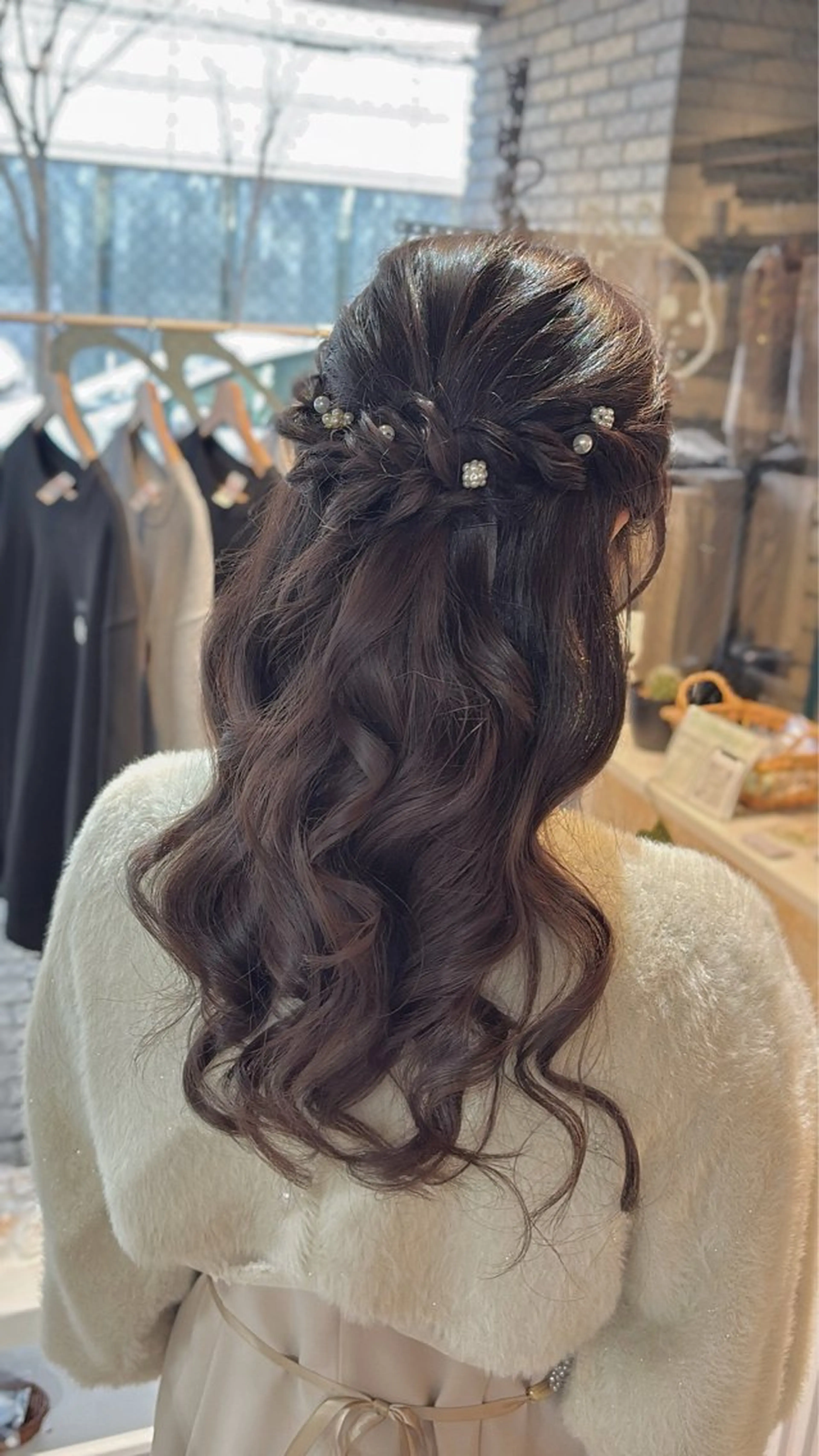 ヘアアレンジ ハーフアップ ヘアセット Noe' Akariのヘアスタイル