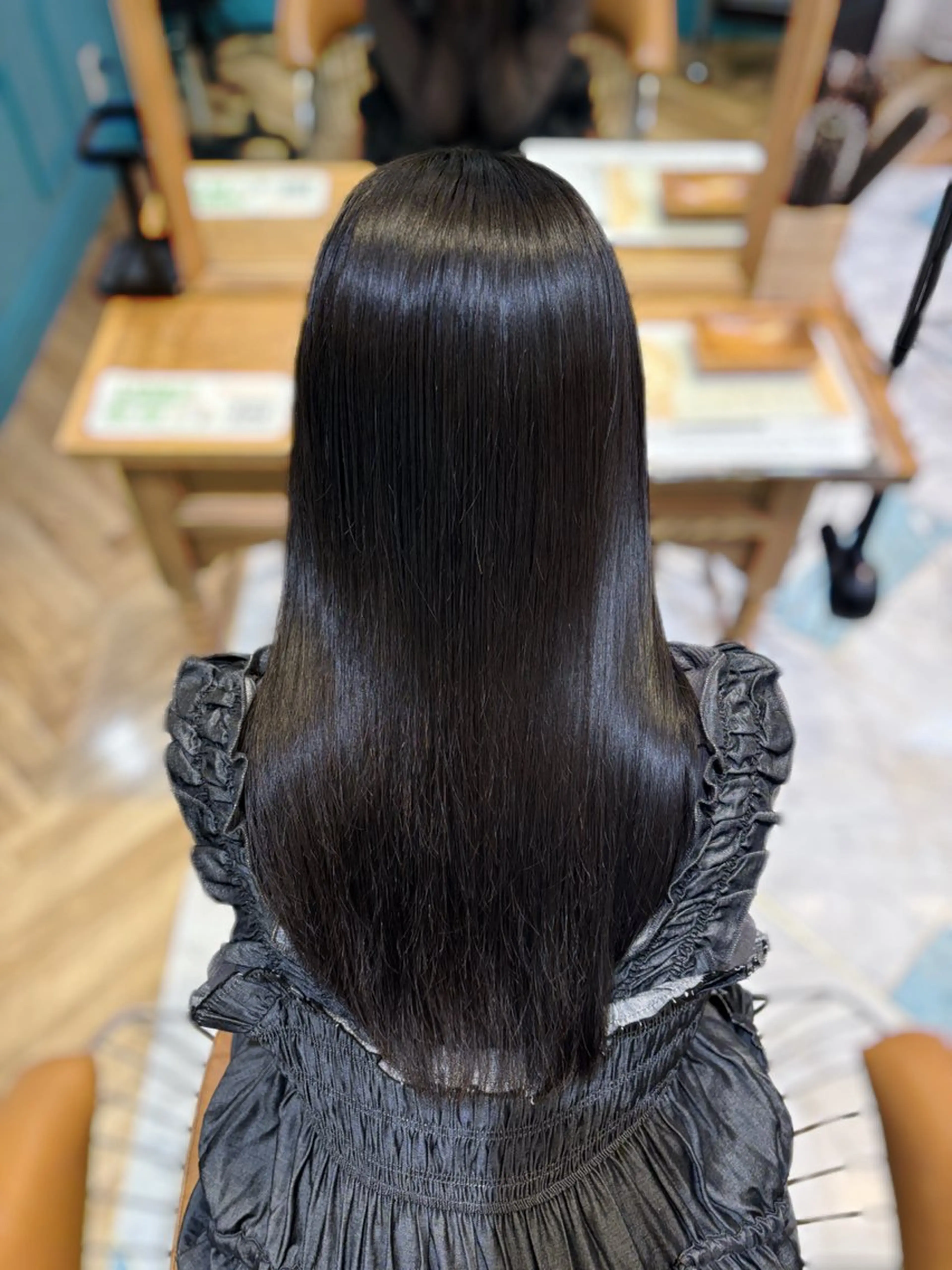 ロング 縮毛矯正 顔周りレイヤーカット /髪質改善/ゆう🤍のヘアスタイル