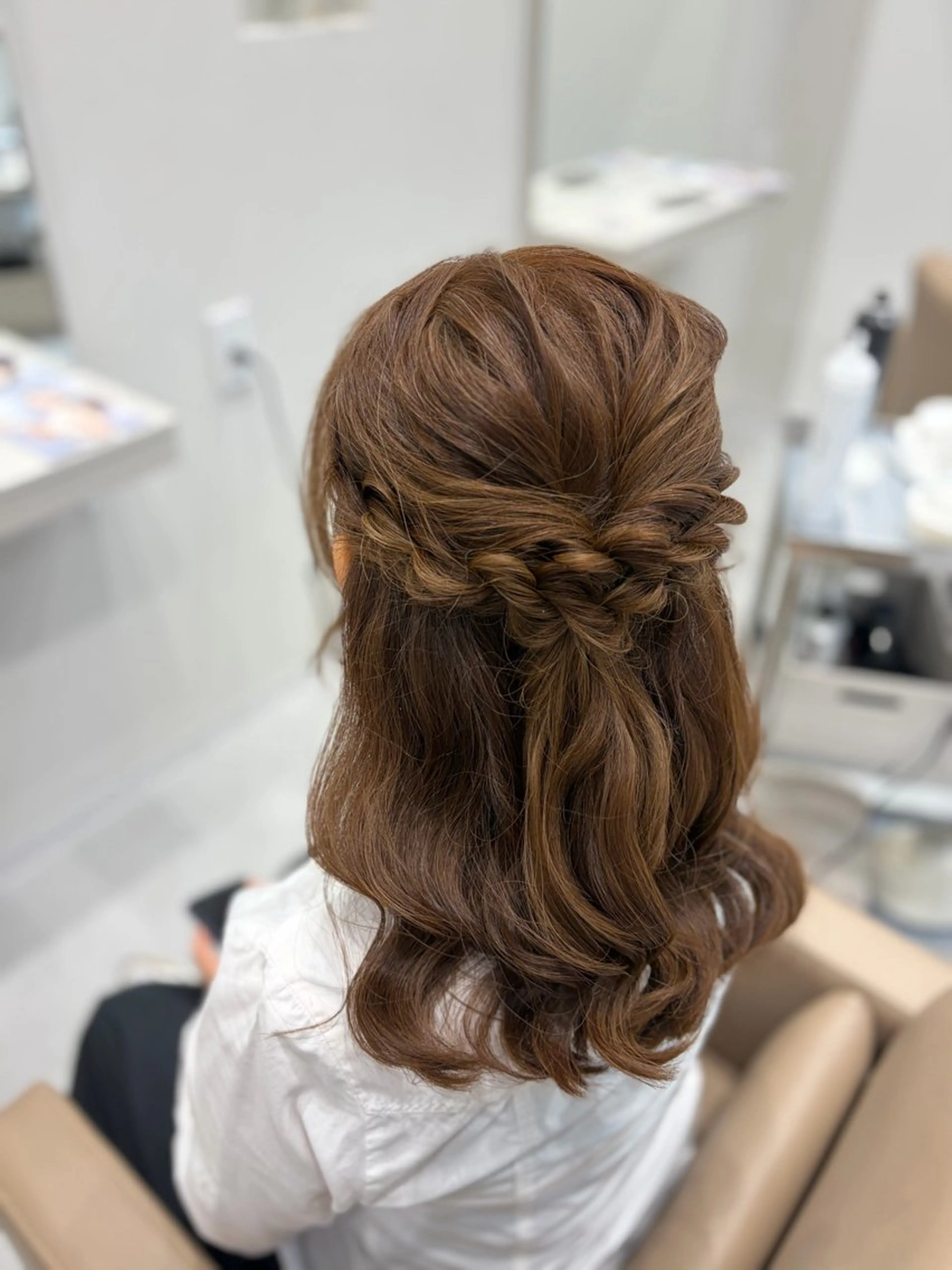 セミロング ヘアセット 嶋田 奈央🐈のヘアスタイル