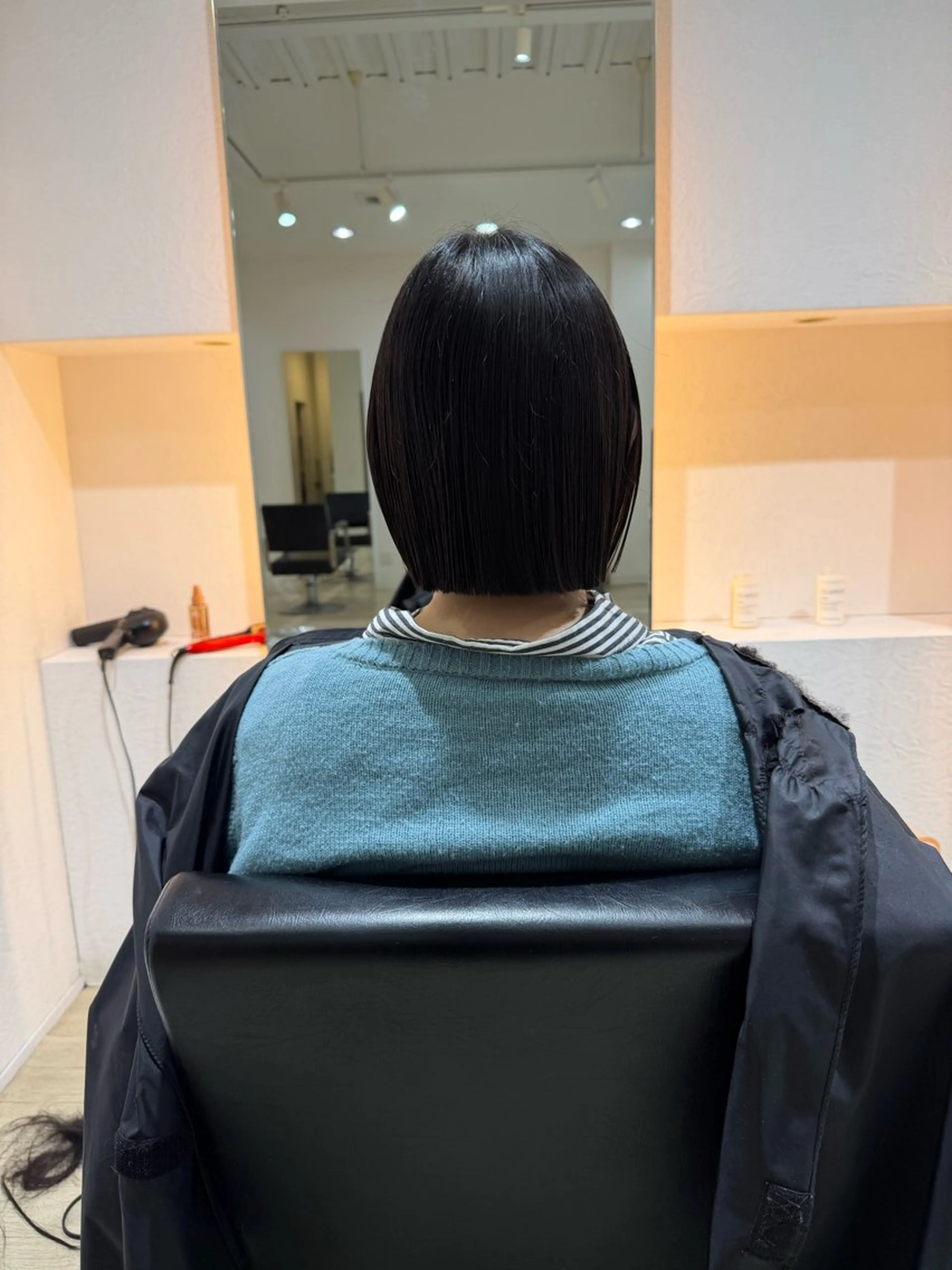 ショート 切りっぱなしボブ ボブ TIDEHAIR りょうたボブ募集のヘアスタイル