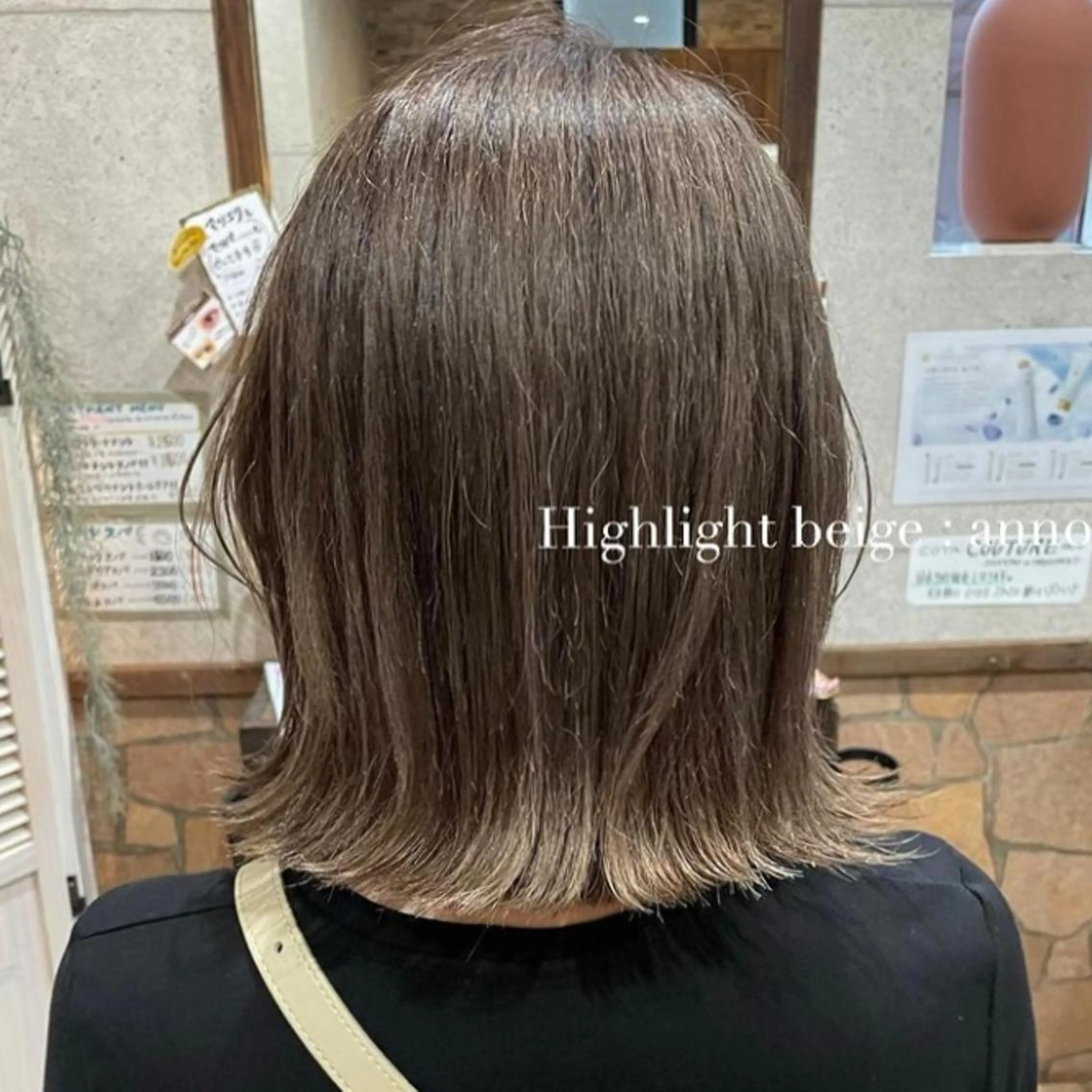 ミディアム カラー annoii _pomのヘアスタイル