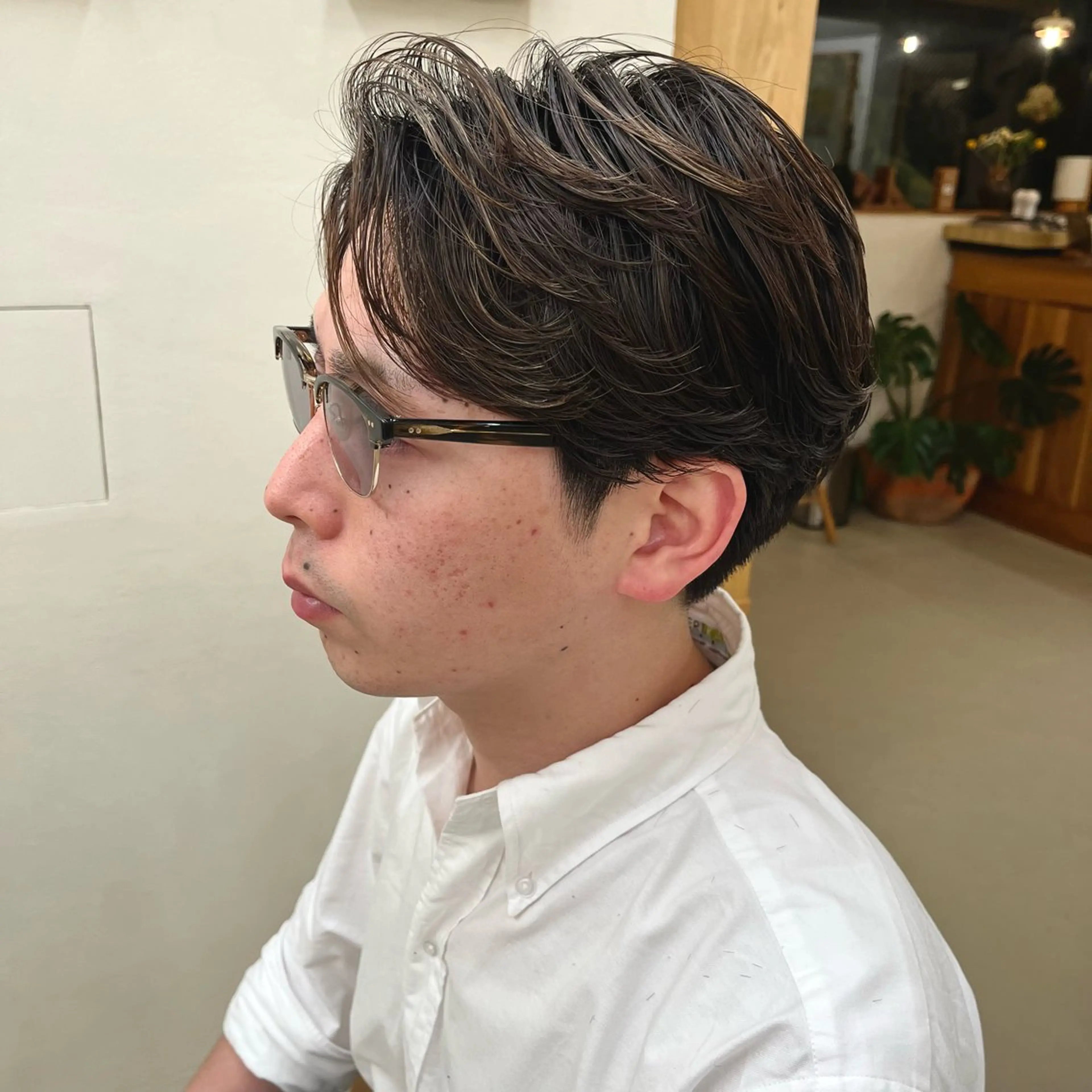 パーマ メンズ 宇野澤 銘のヘアスタイル