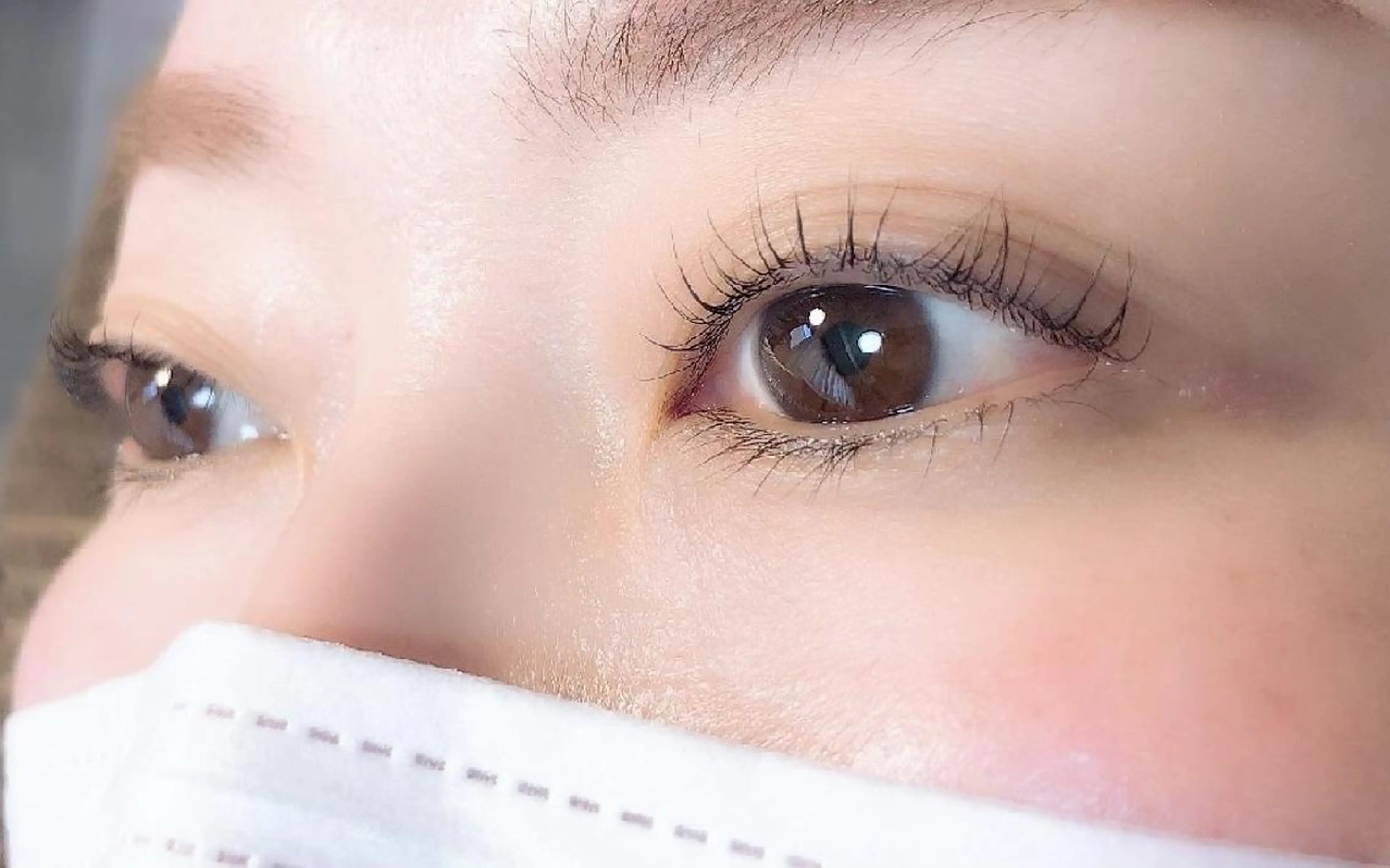 マツエク・マツパ 付け放題 フラットラッシュ ナチュラル まつげパーマ 一重×まつ毛パーマ マツパ 吉岡 ゆうなのマツエク・マツパデザイン