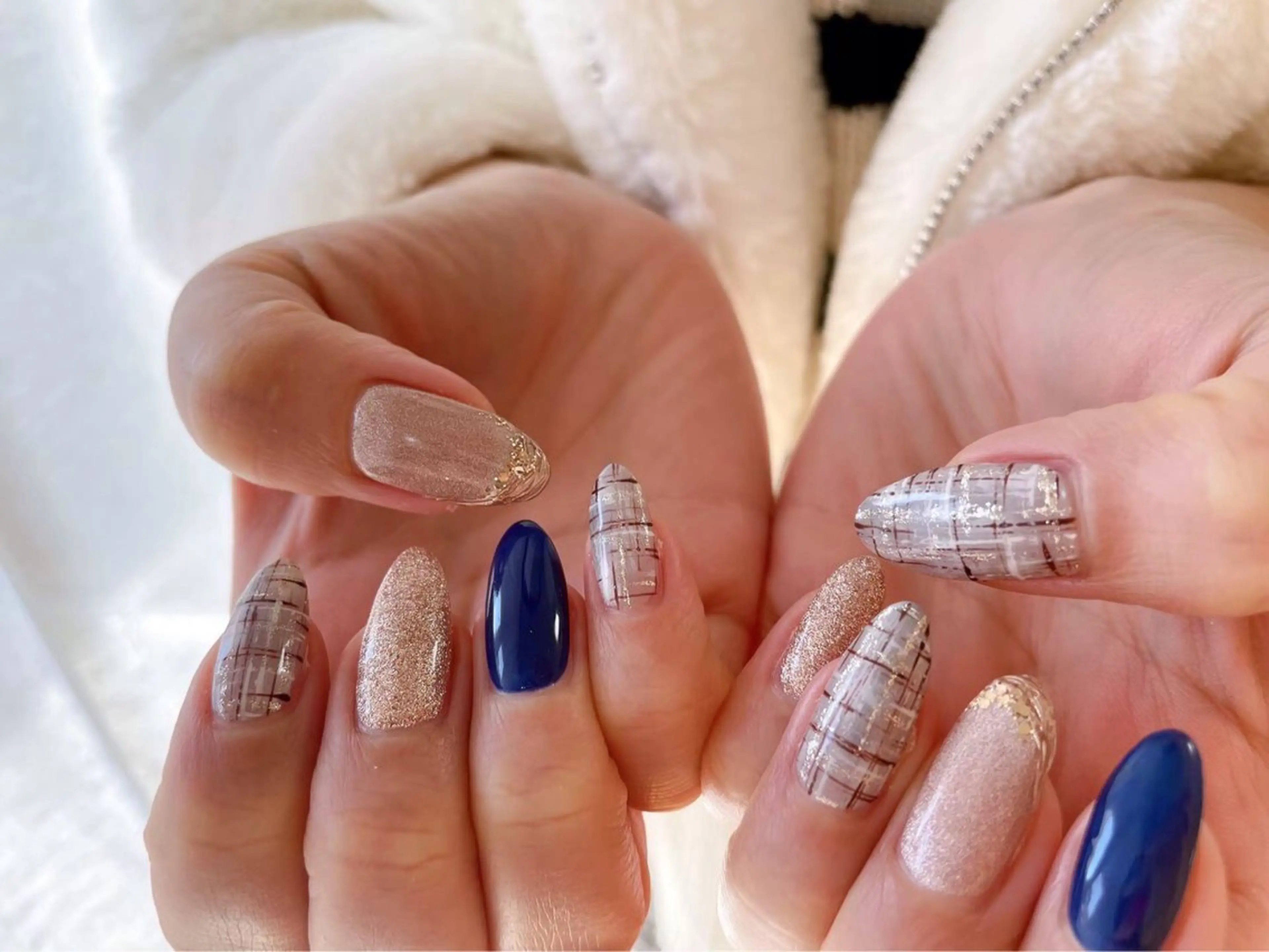 ネイル 持ち込み ツイードネイル ハンドネイル kiki nail &brow二子玉川の眉毛・アイブロウイメージ