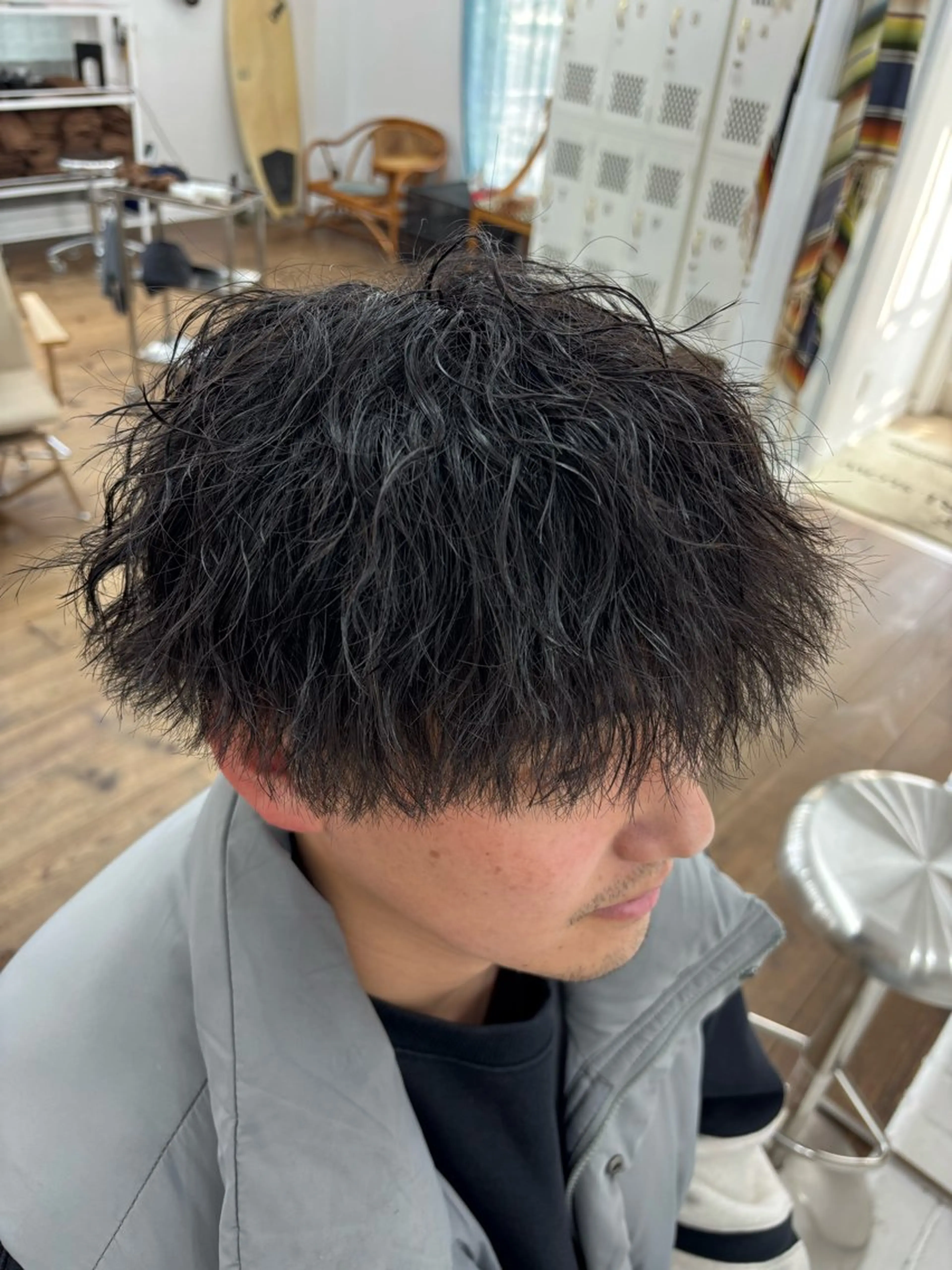 パーマ メンズ カット パーマ メンズ特化サロン Ryomaのヘアスタイル