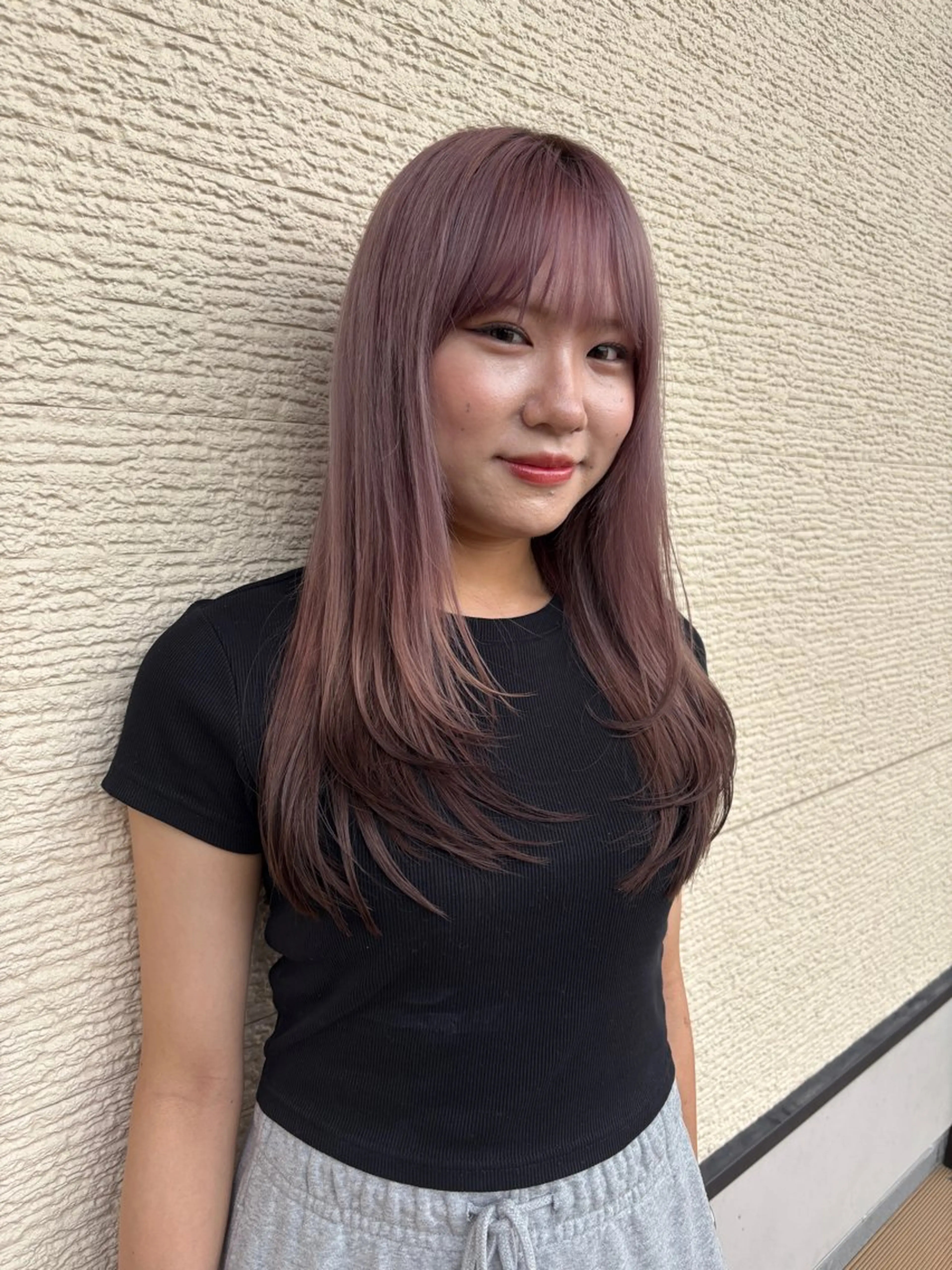 ロング カラー レイヤーカット カット ヘアカラー トリートメント ブリーチ/ヘアケア/ 艶髪/イギチハルのヘアスタイル