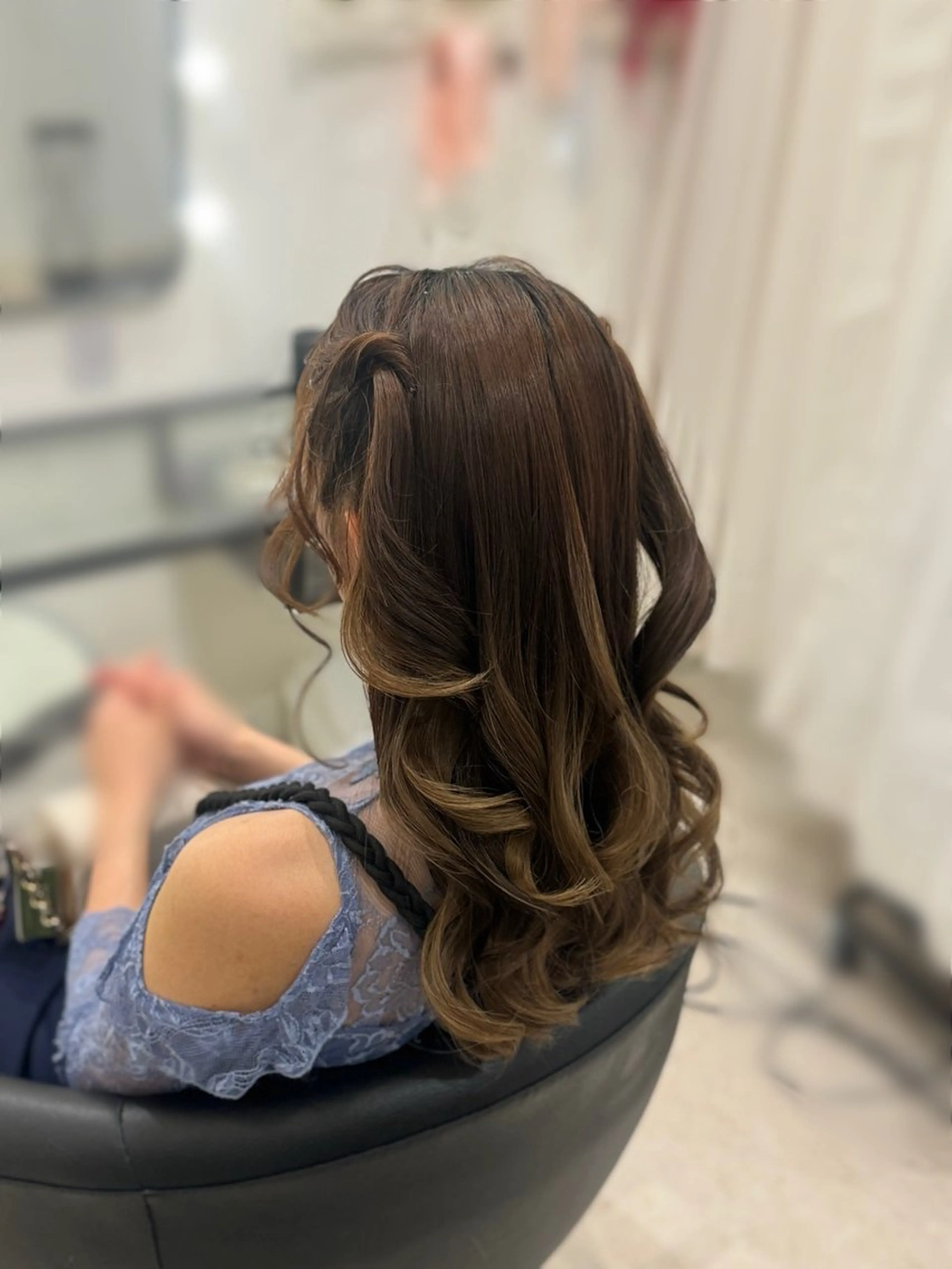 ロング ヘアアレンジ ヘアセット Mikazuki オーナーTeradaのマツエク・マツパデザイン