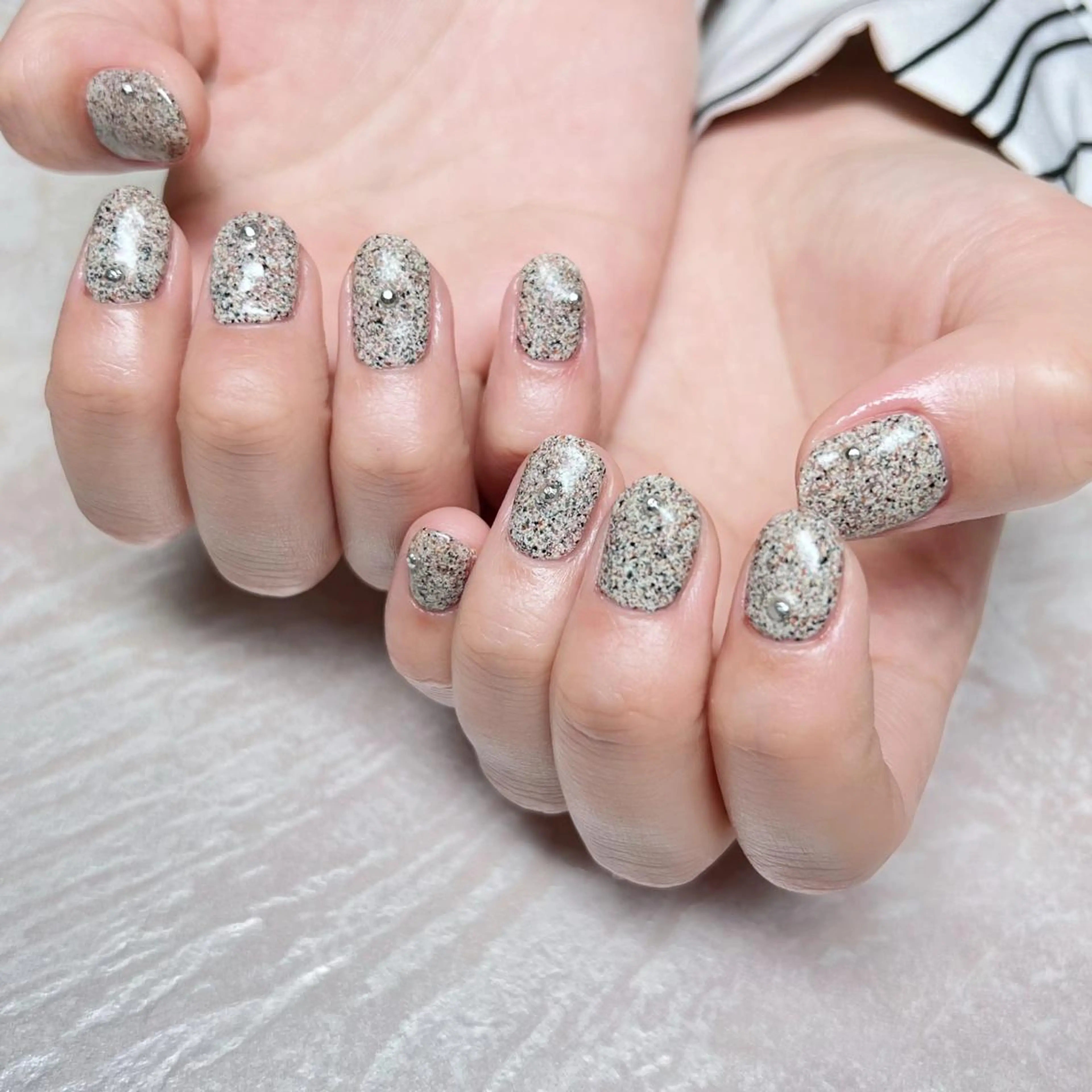 ネイル ニュアンスネイル ショートネイル gemickle nailのネイルデザイン