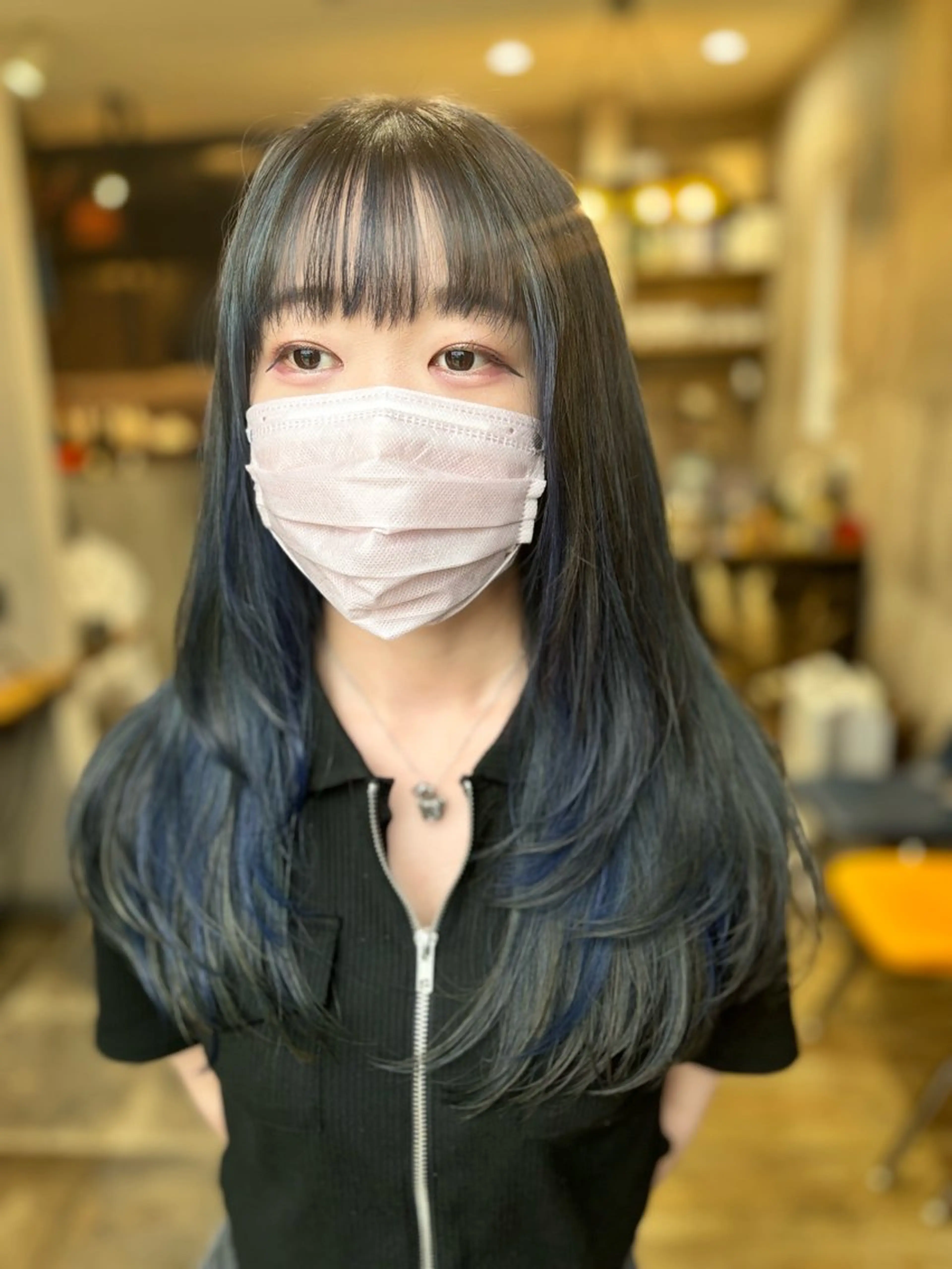 ロング 韓国風ヘア レイヤーカット ワンホンヘア yoshihara yuukiのヘアスタイル