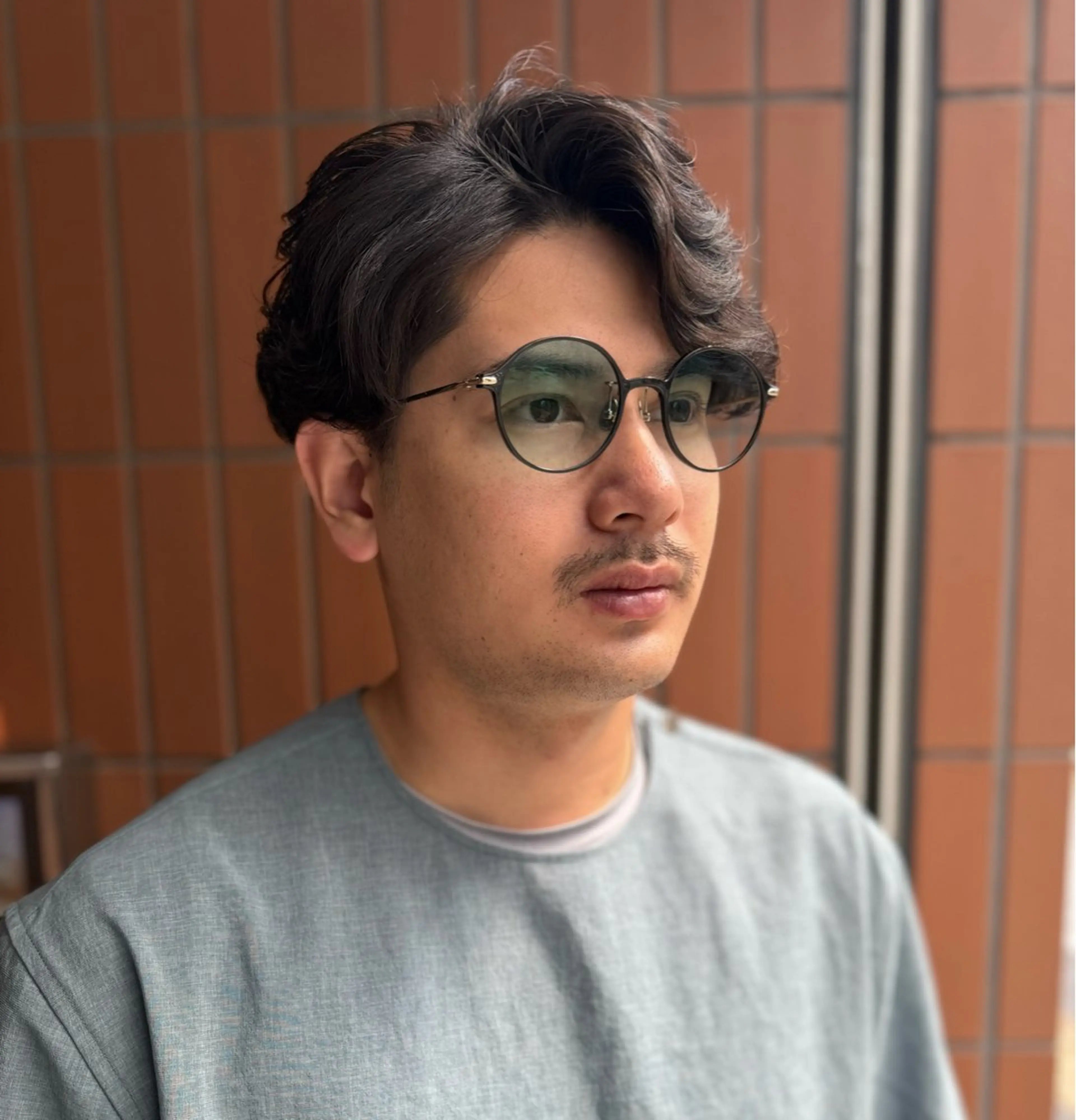 ショート パーマ メンズ カット パーマ CHIC 蘭のヘアスタイル