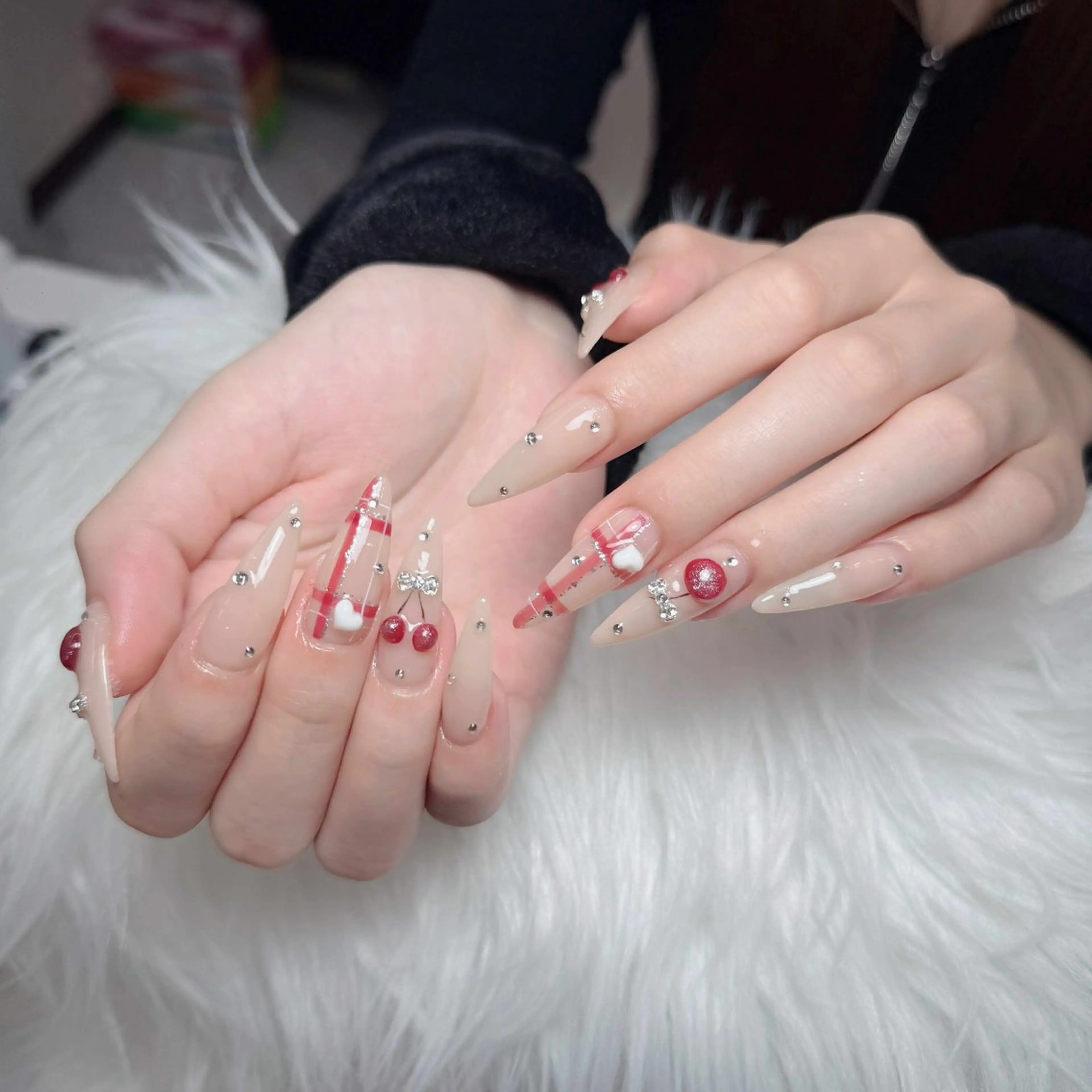 ネイル アートネイル フレンチネイル ジェルネイル 韓国ネイル マグネットネイル Lenie Nail Salonのネイルデザイン