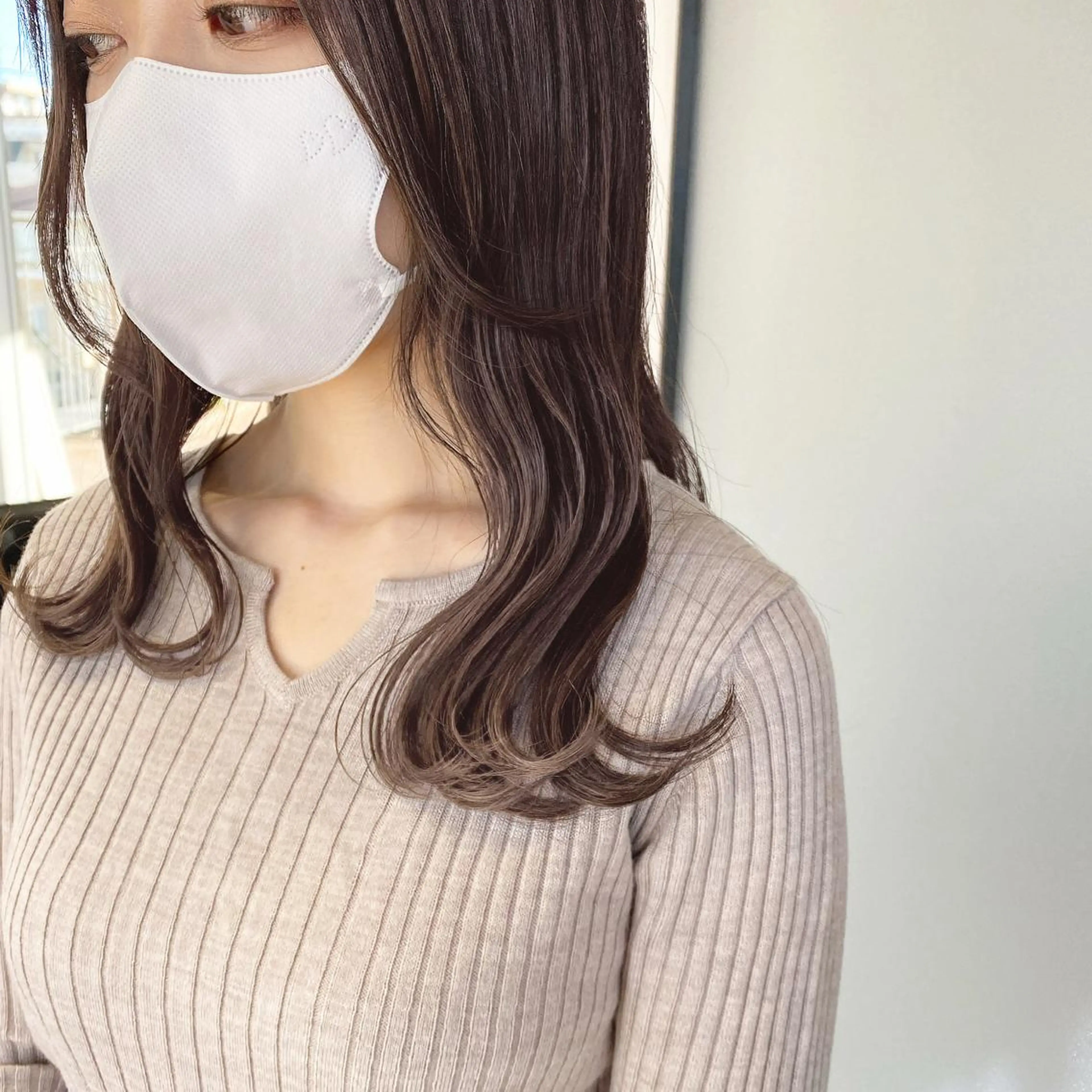 セミロング カラー カット ヘアカラー マンツーマン半個室 tamuraのヘアスタイル