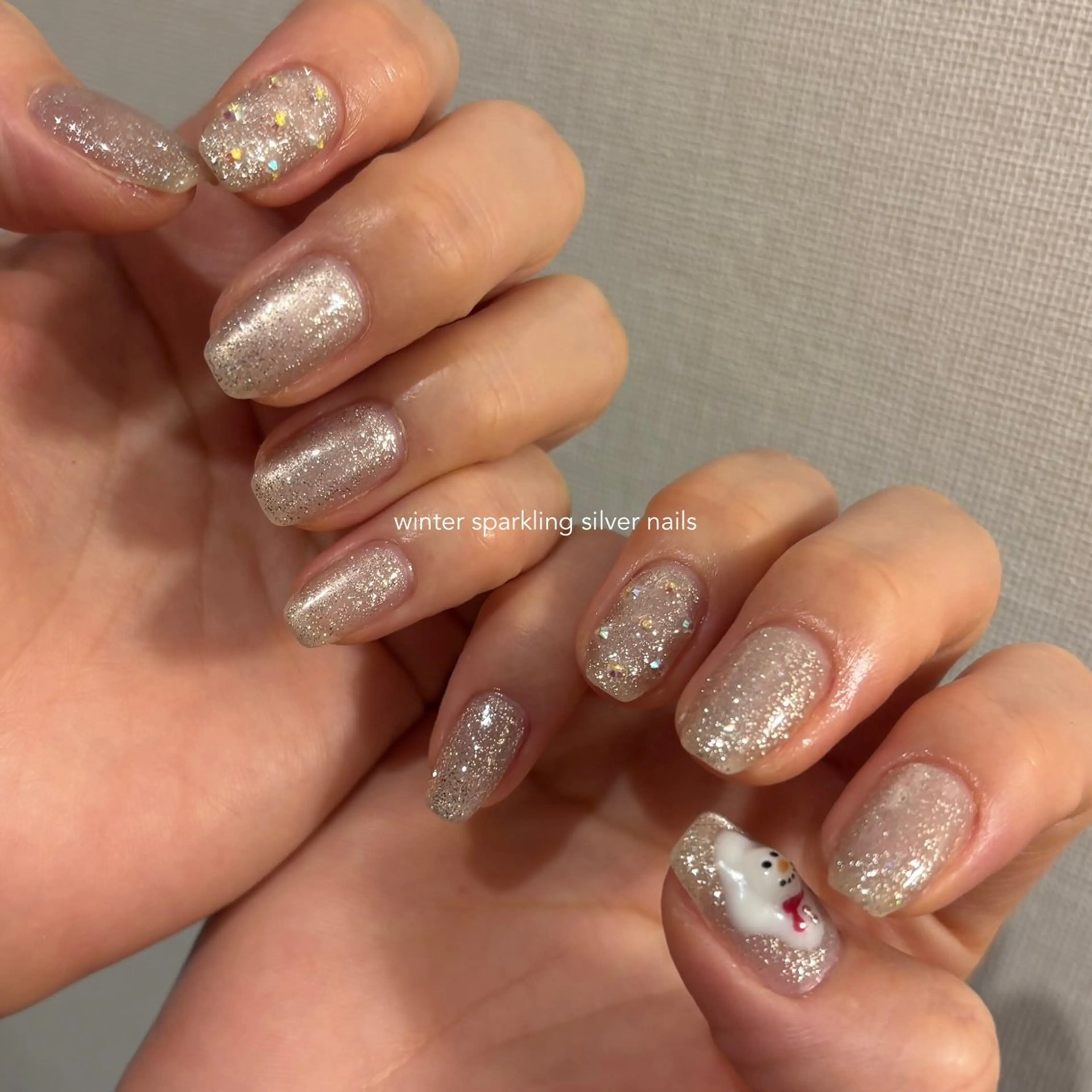 ネイル フラッシュネイル マグネットネイル シンプルネイル ワンホンネイル 冬ネイル ハンドネイル amuse ニュアンス/個性派のネイルデザイン