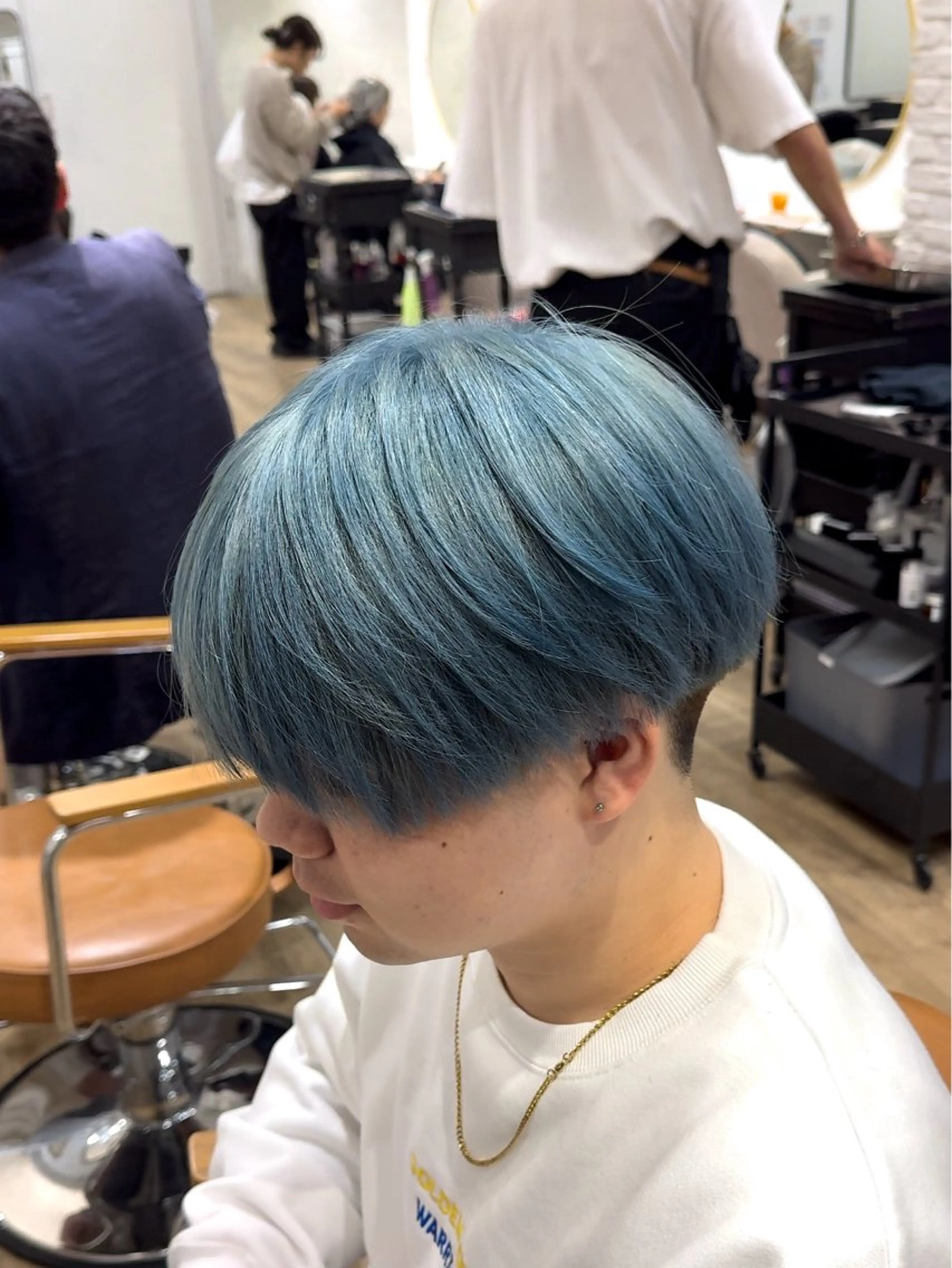 ミディアム カラー ヘアアレンジ メンズ カット ヘアカラー メンズカット/ & 髙下 幹大のヘアスタイル