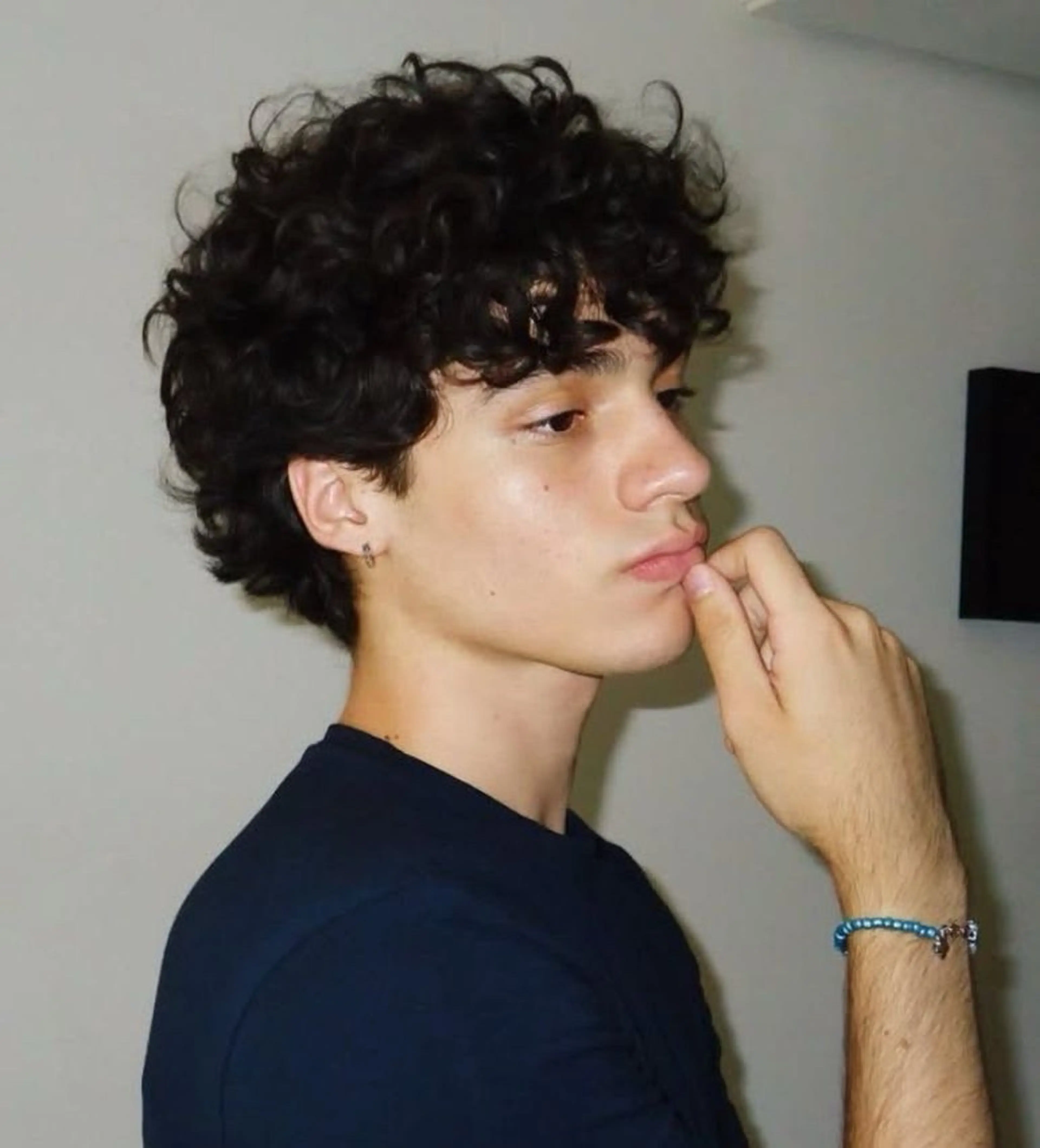 ミディアム パーマ メンズ 高橋 愛依のヘアスタイル