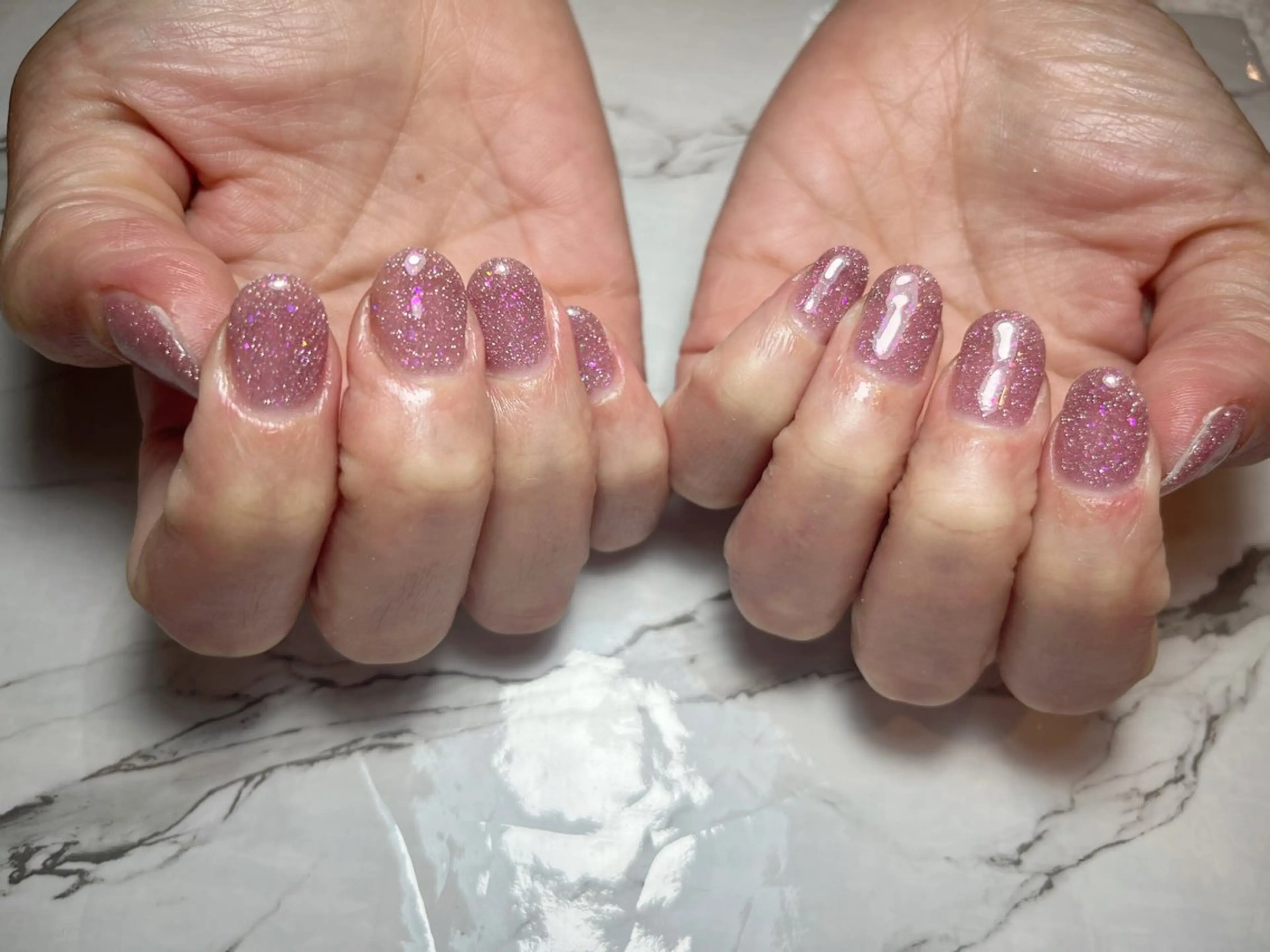 ネイル フラッシュネイル ジェルネイル ピンク ハンドネイル arce amiのネイルデザイン