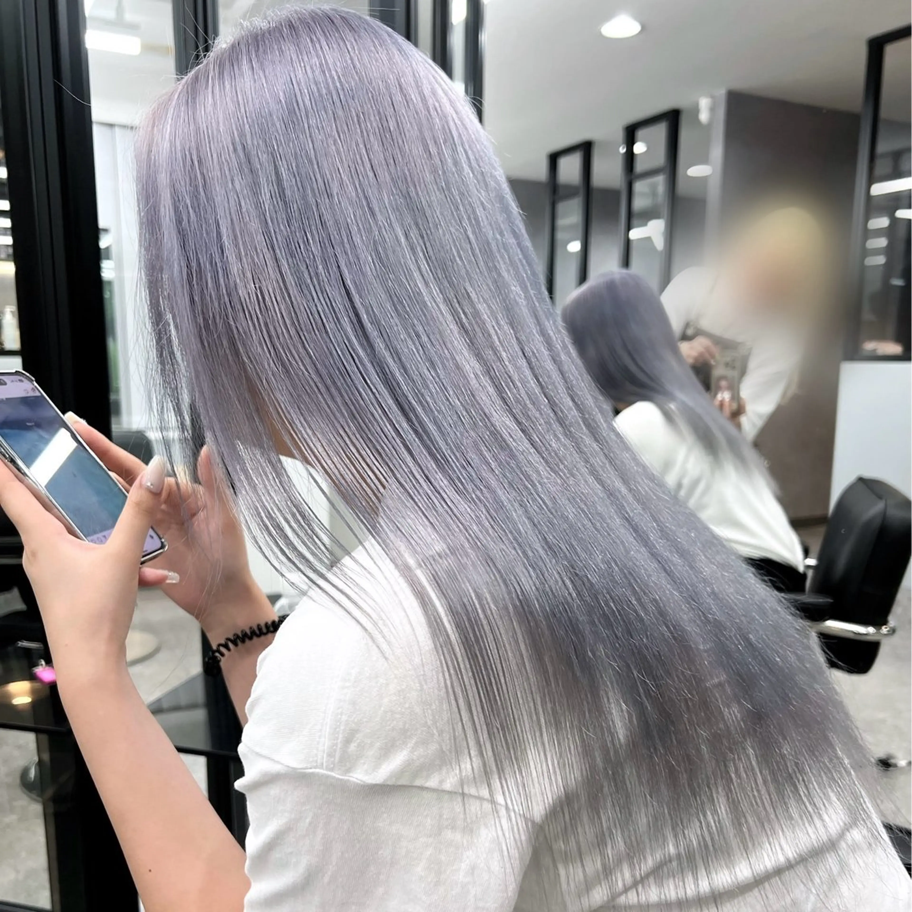 ロング カラー カット ヘアカラー トリートメント 梅田/韓国ヘア/ エクステ🤖ヒナのヘアスタイル