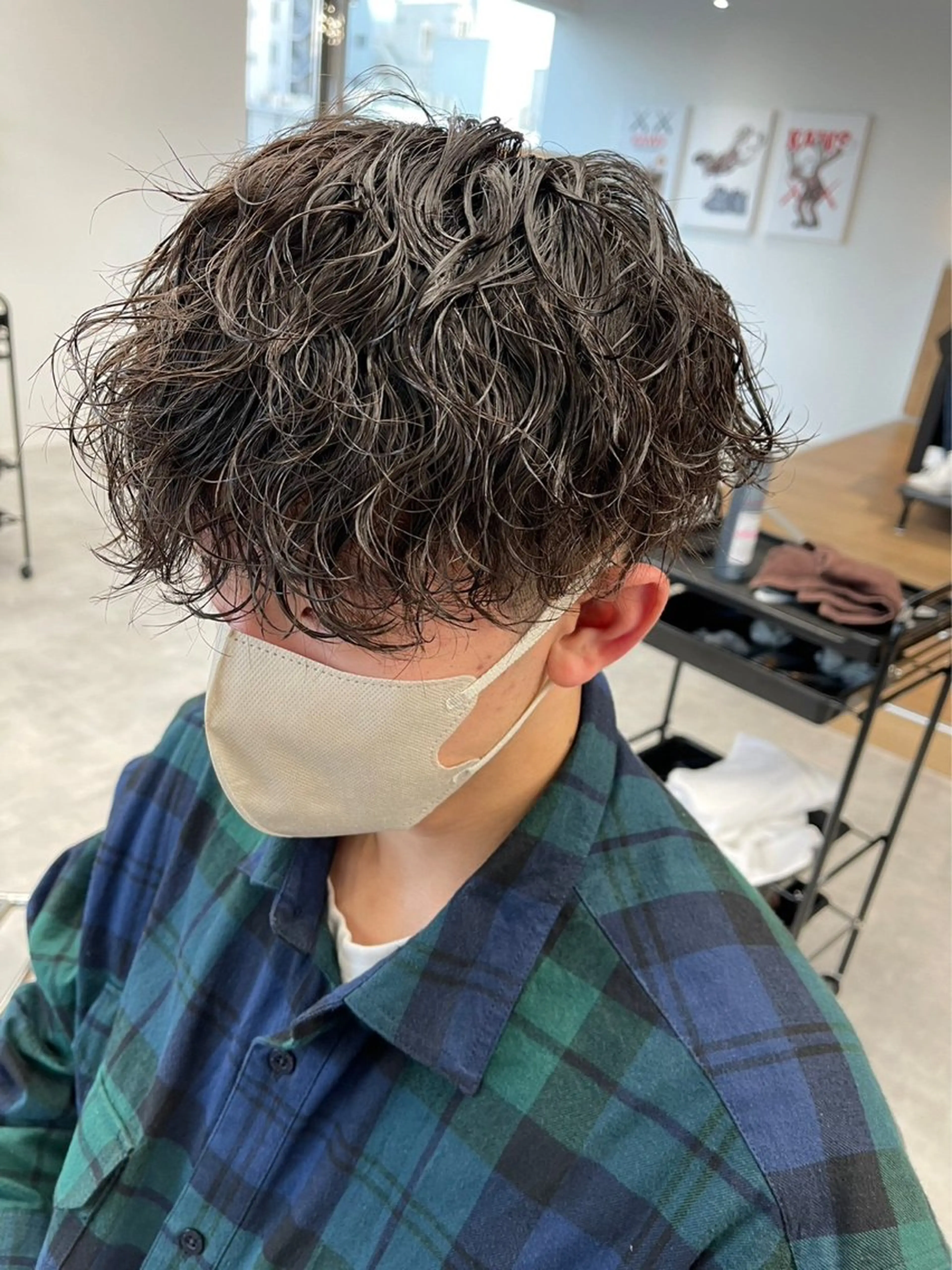 ショート パーマ メンズ メンズパーマ スパイキーショート 波巻きパーマ ショートヘア スパイラルパーマ 波巻きスパイラル🌀 新潟/万代/山下優のヘアスタイル